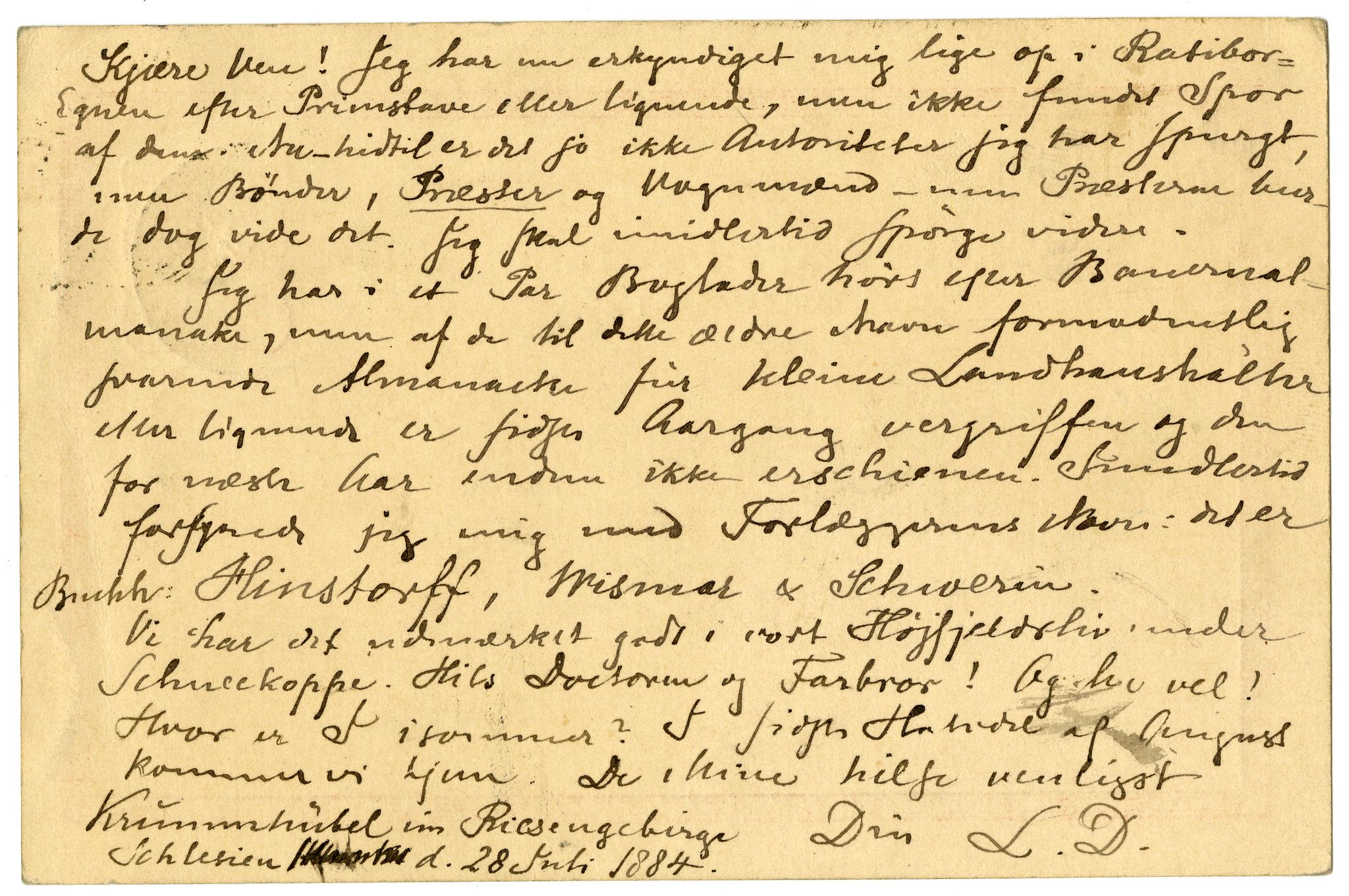 Diderik Maria Aalls brevsamling, NF/Ark-1023/F/L0003: D.M. Aalls brevsamling. D - G, 1797-1889, p. 78