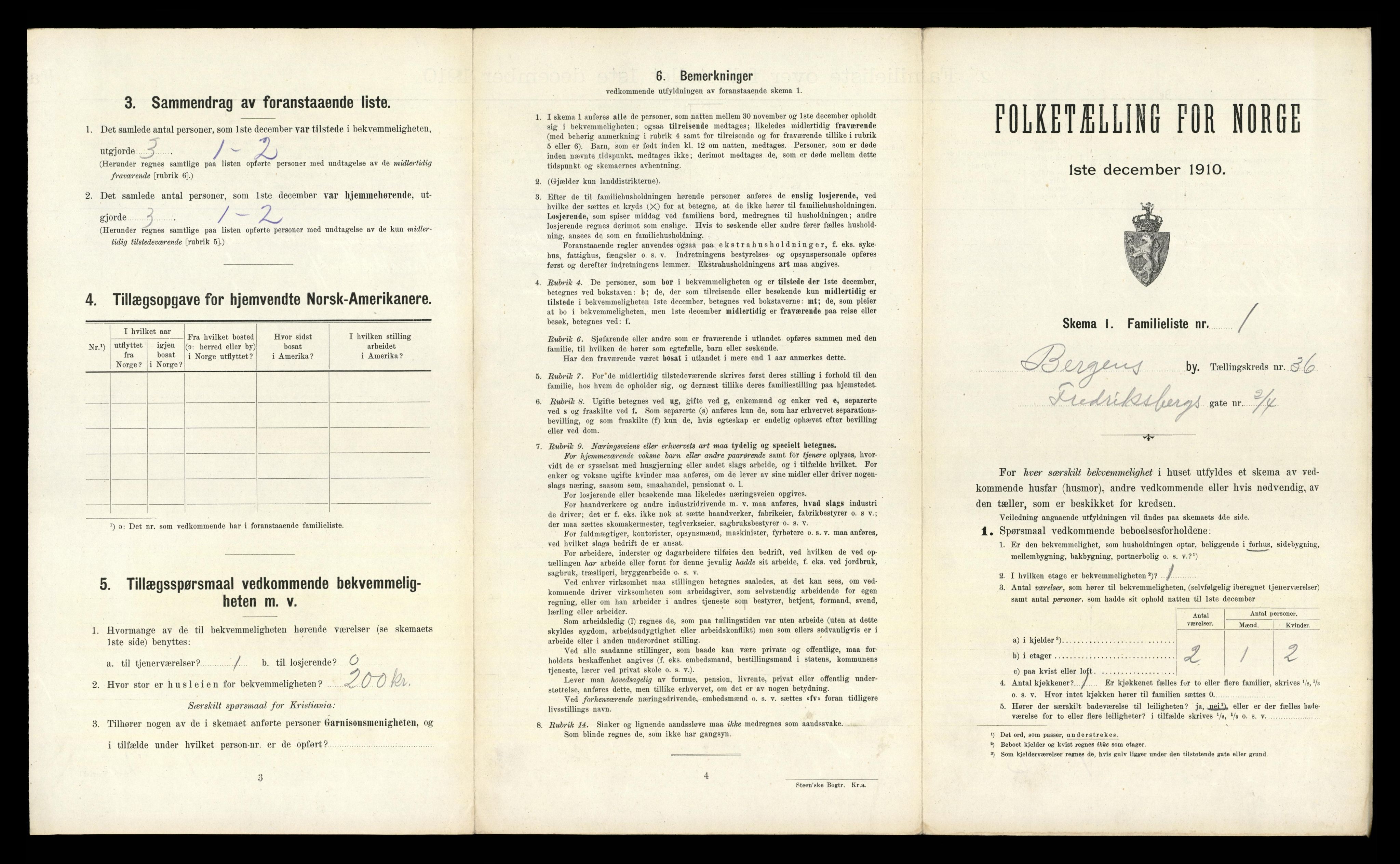 RA, 1910 census for Bergen, 1910, p. 11997