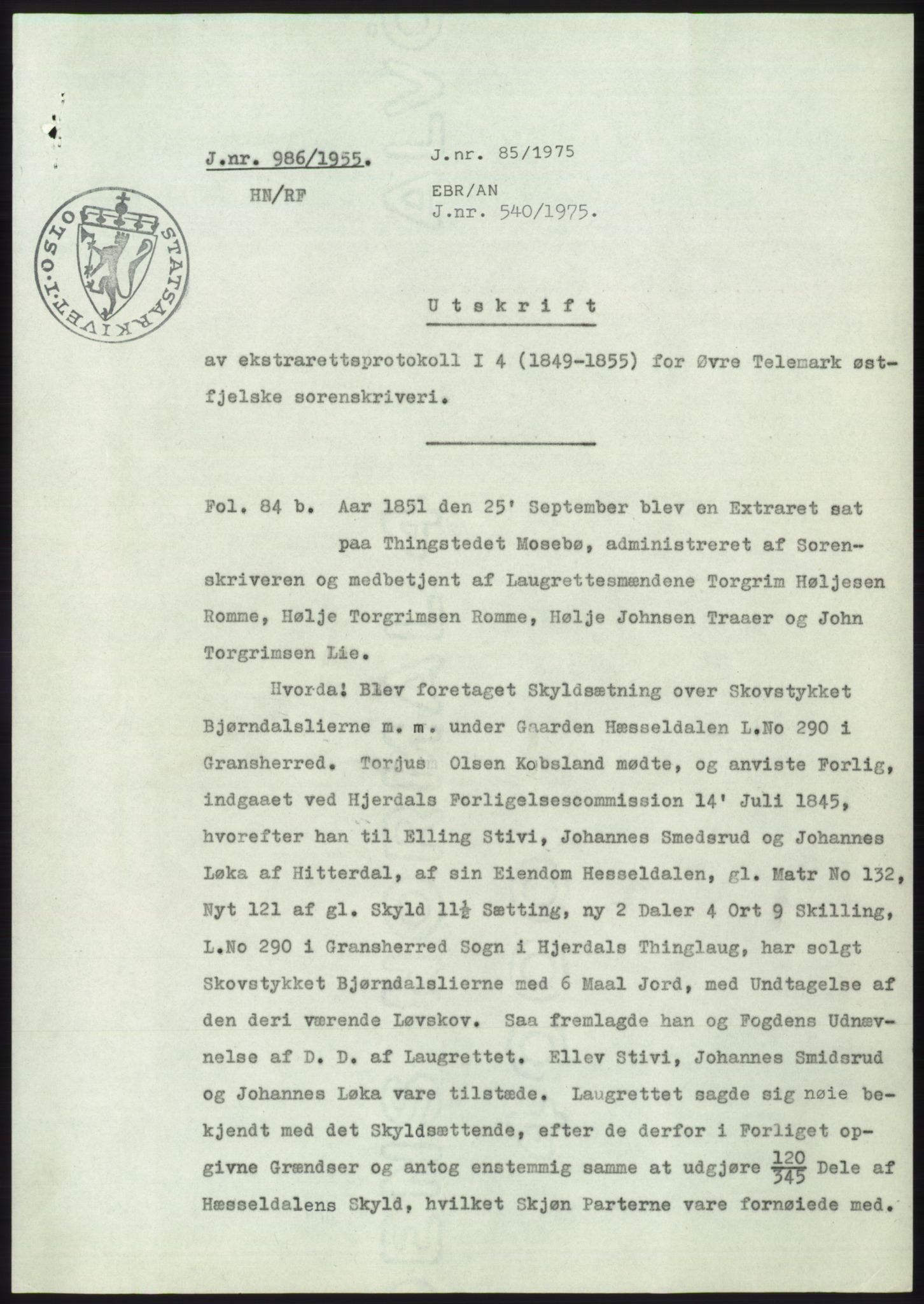 Statsarkivet i Kongsberg, SAKO/A-0001, 1955, p. 244