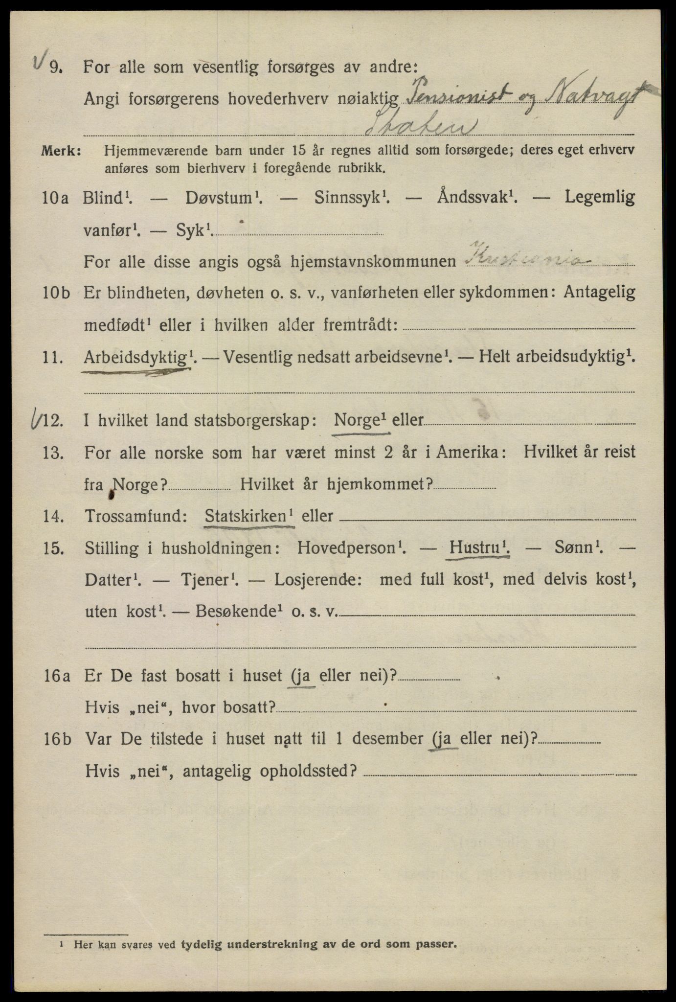 SAO, 1920 census for Kristiania, 1920, p. 155224