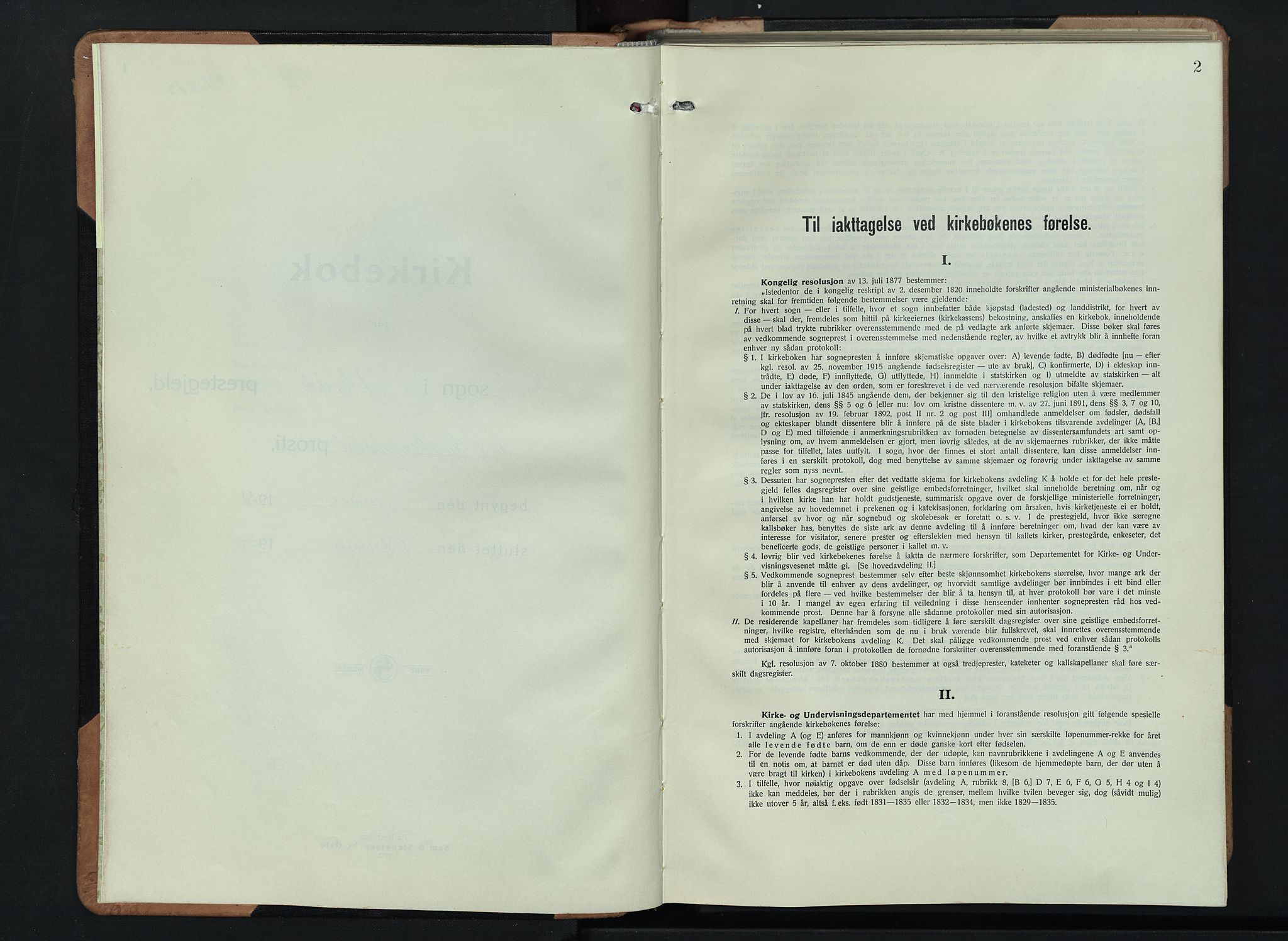 Skjåk prestekontor, SAH/PREST-072/H/Ha/Hab/L0006: Parish register (copy) no. 6, 1933-1954, p. 2