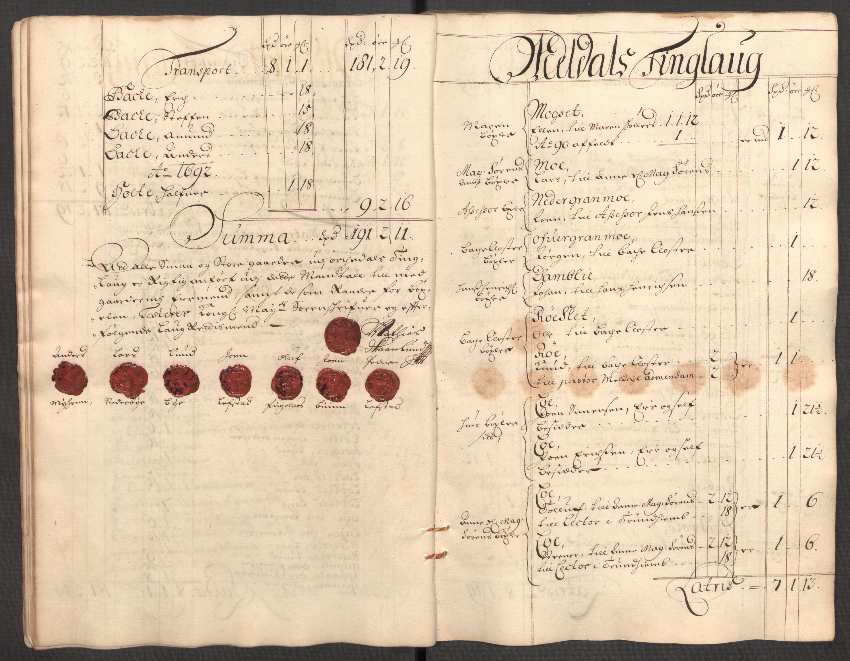 Rentekammeret inntil 1814, Reviderte regnskaper, Fogderegnskap, AV/RA-EA-4092/R60/L3946: Fogderegnskap Orkdal og Gauldal, 1696, p. 49