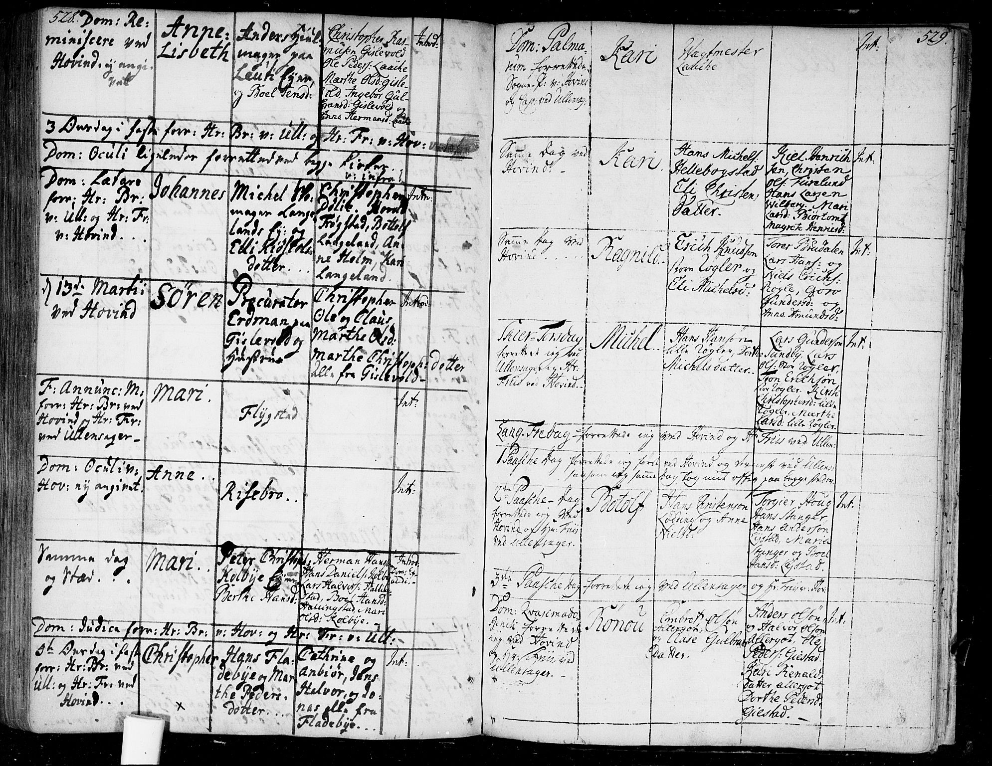 Ullensaker prestekontor Kirkebøker, AV/SAO-A-10236a/F/Fa/L0005: Parish register (official) no. I 5, 1733-1762, p. 528-529