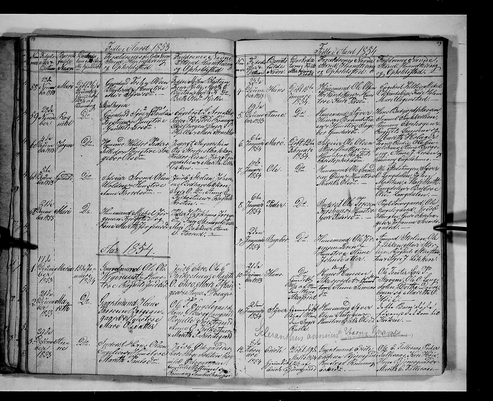Lesja prestekontor, SAH/PREST-068/H/Ha/Hab/L0003: Parish register (copy) no. 3, 1842-1862, p. 78-79