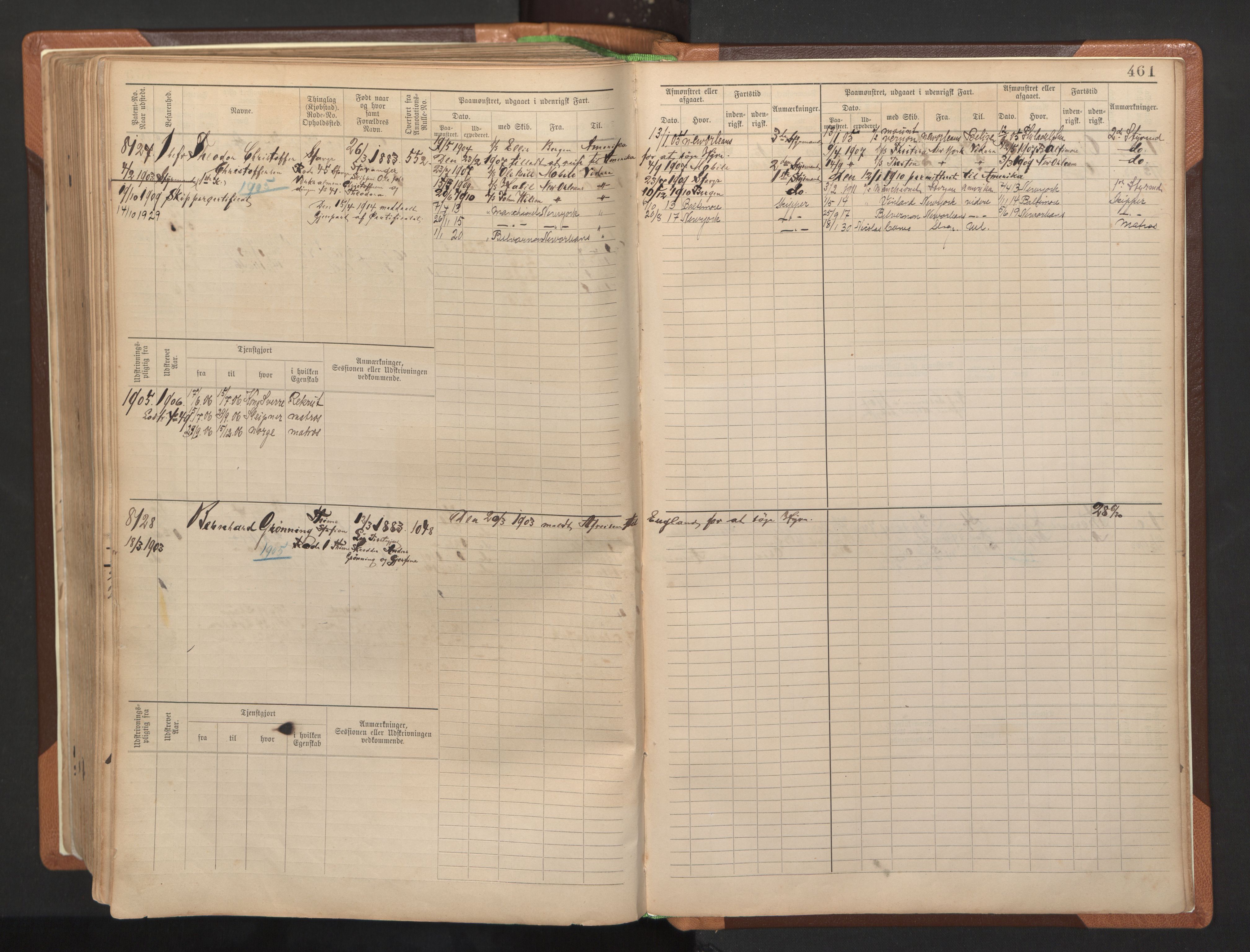 Stavanger sjømannskontor, AV/SAST-A-102006/F/Fb/Fbb/L0012: Sjøfartshovedrulle, patentnr. 7207-8158, 1894-1904, p. 465