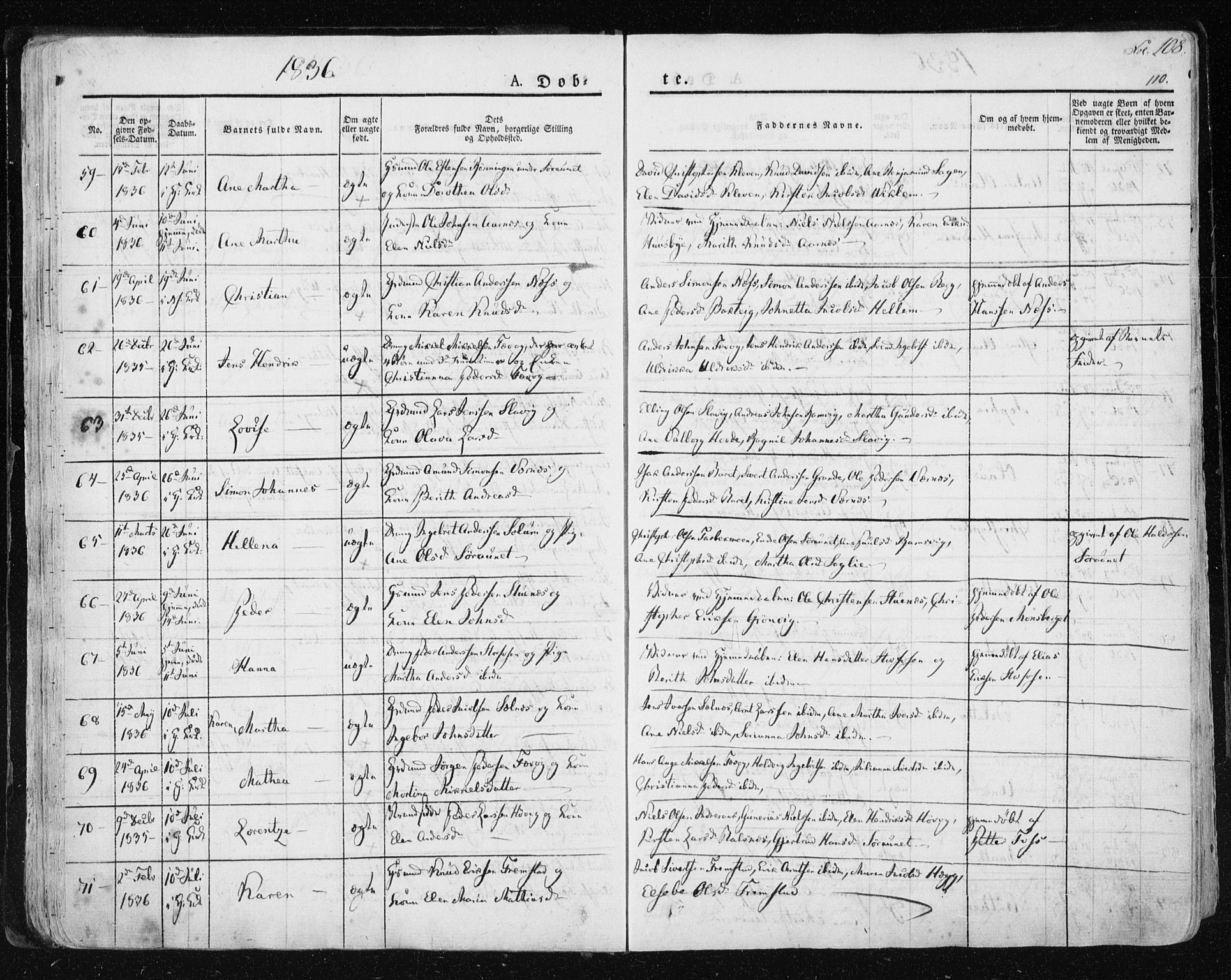 Ministerialprotokoller, klokkerbøker og fødselsregistre - Sør-Trøndelag, SAT/A-1456/659/L0735: Parish register (official) no. 659A05, 1826-1841, p. 108