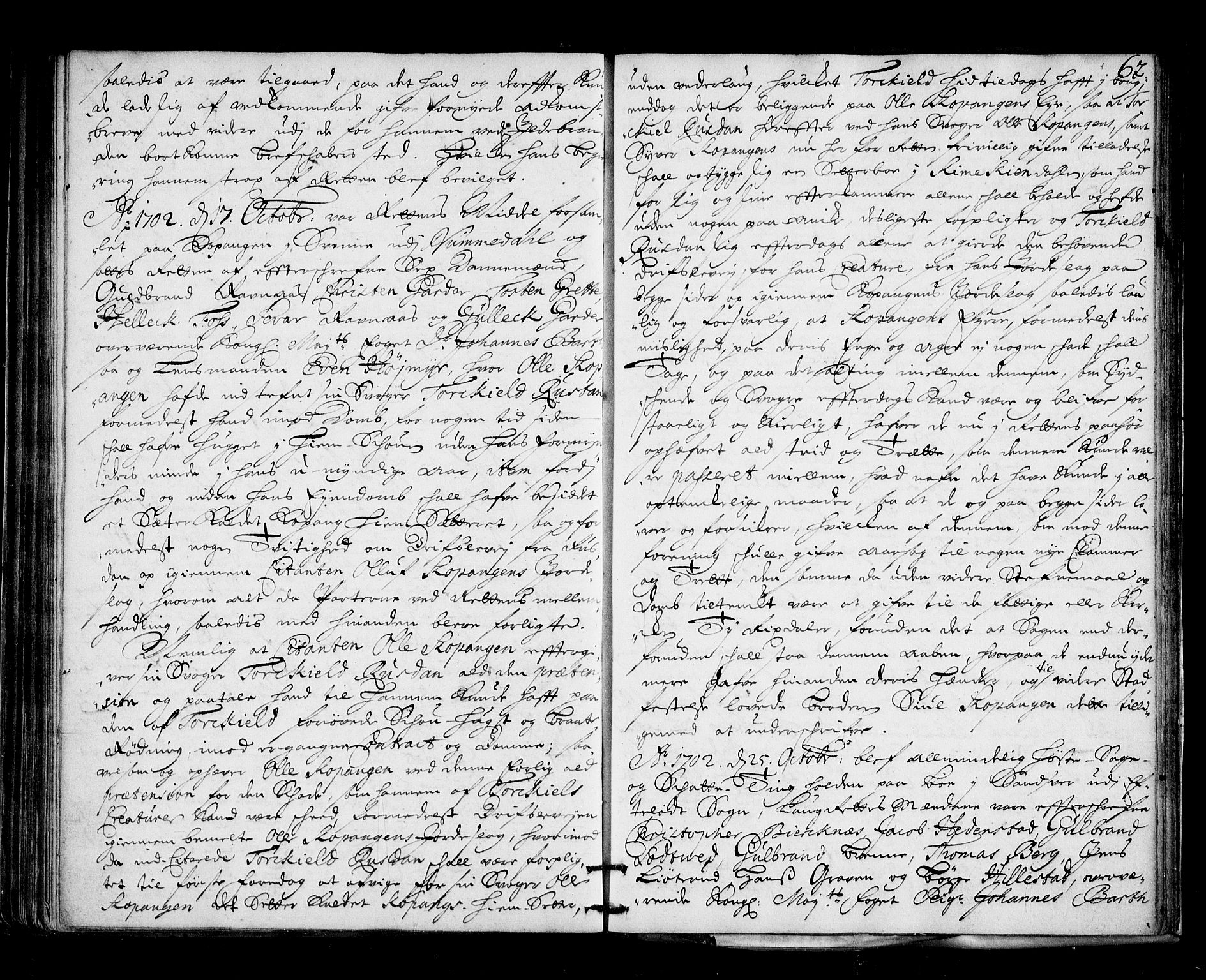 Numedal og Sandsvær sorenskriveri, AV/SAKO-A-128/F/Fa/Faa/L0032: Tingbok, 1702, p. 61b-62a