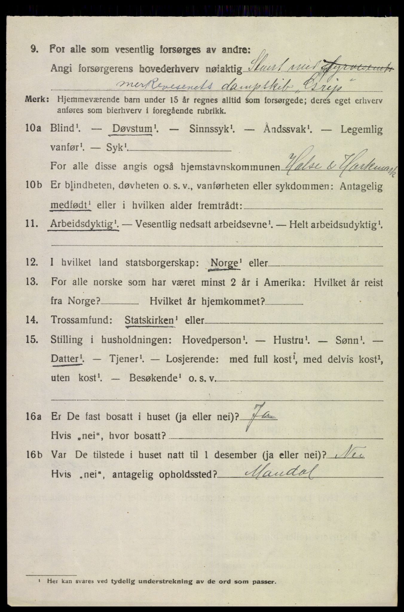 SAK, 1920 census for Halse og Harkmark, 1920, p. 2931
