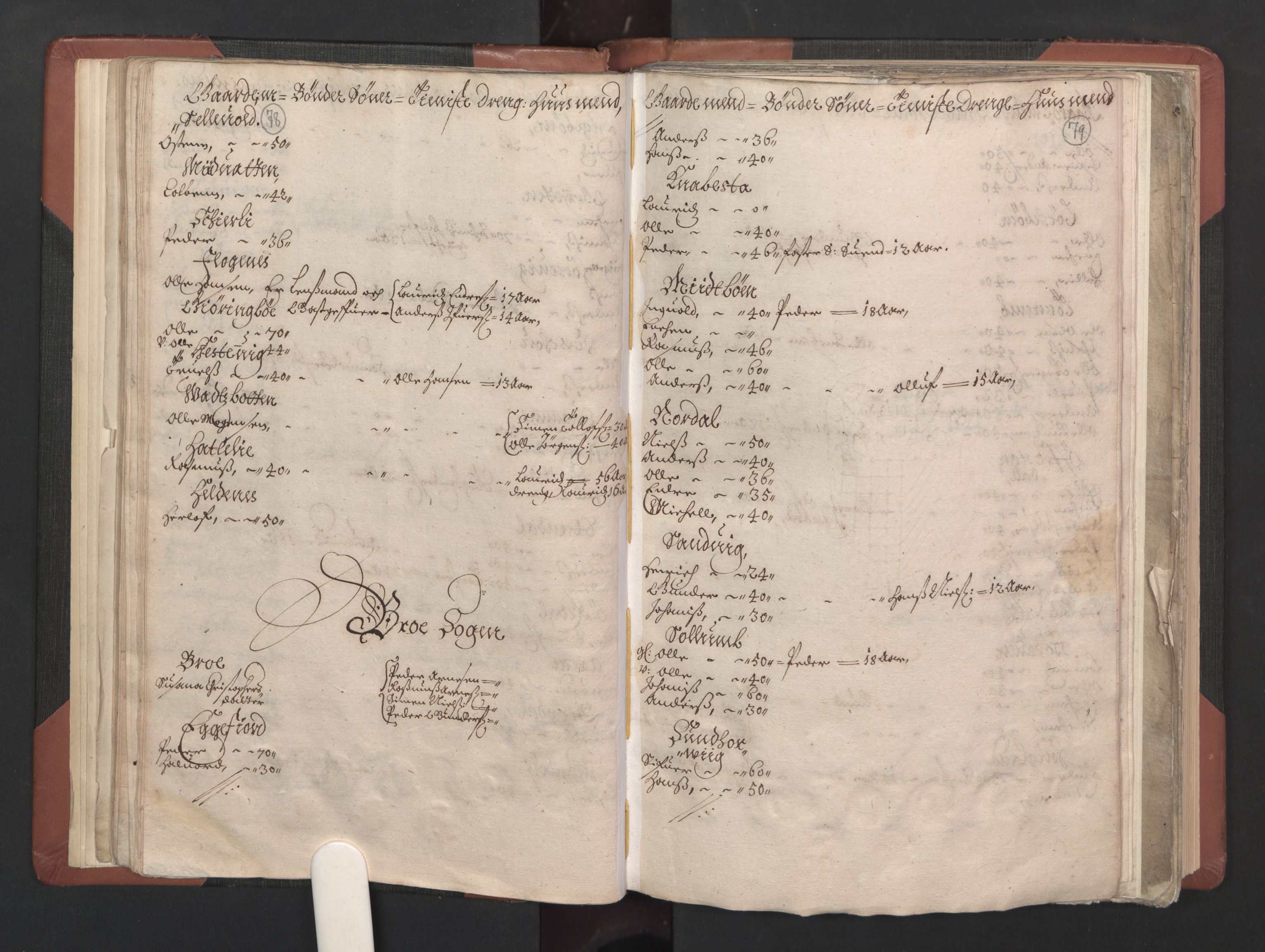 RA, Bailiff's Census 1664-1666, no. 15: Nordfjord fogderi and Sunnfjord fogderi, 1664, p. 78-79