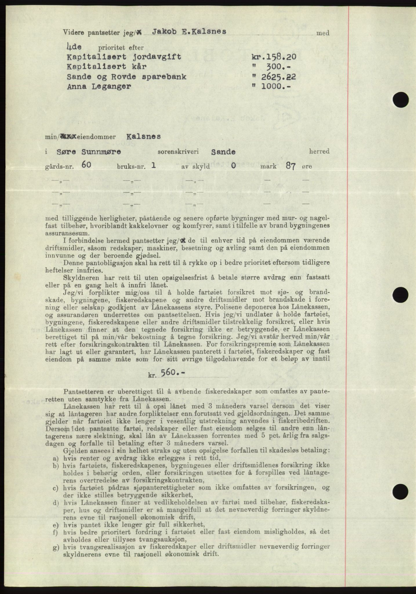 Søre Sunnmøre sorenskriveri, AV/SAT-A-4122/1/2/2C/L0061: Mortgage book no. 55, 1936-1936, Diary no: : 1550/1936