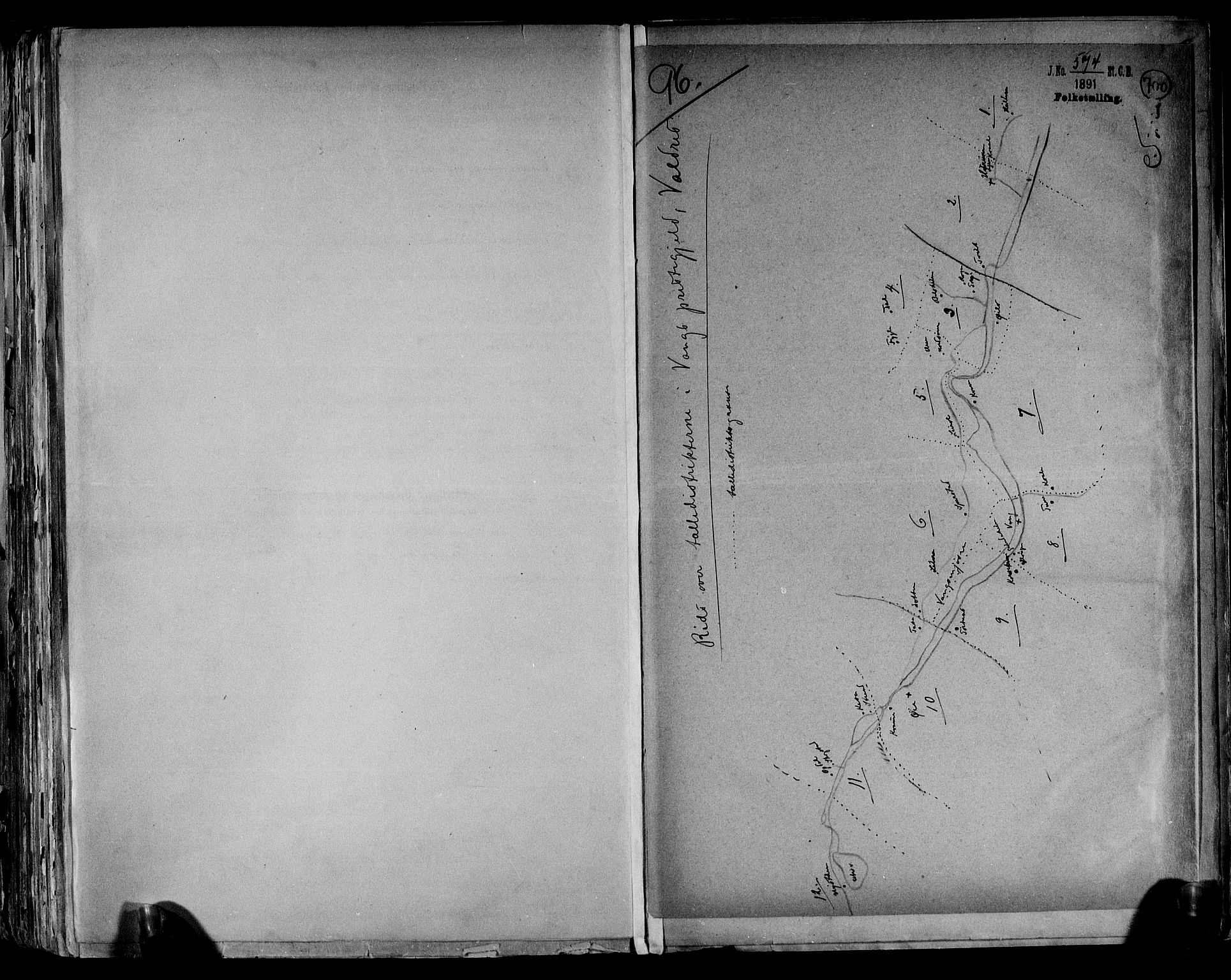 RA, 1891 census for 0545 Vang, 1891, p. 4