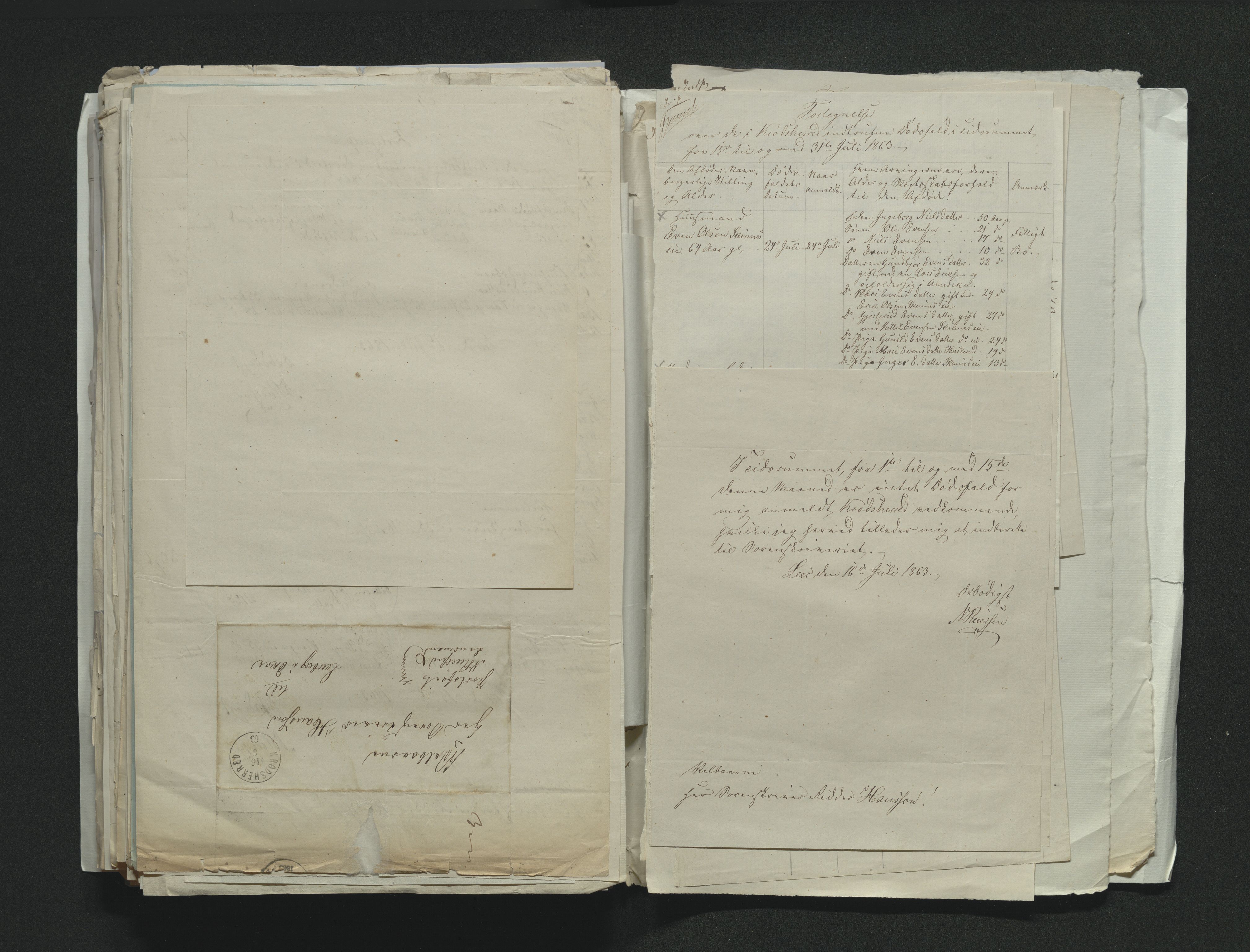 Eiker, Modum og Sigdal sorenskriveri, AV/SAKO-A-123/H/Ha/Hab/L0011: Dødsfallsmeldinger, 1862-1865, p. 328