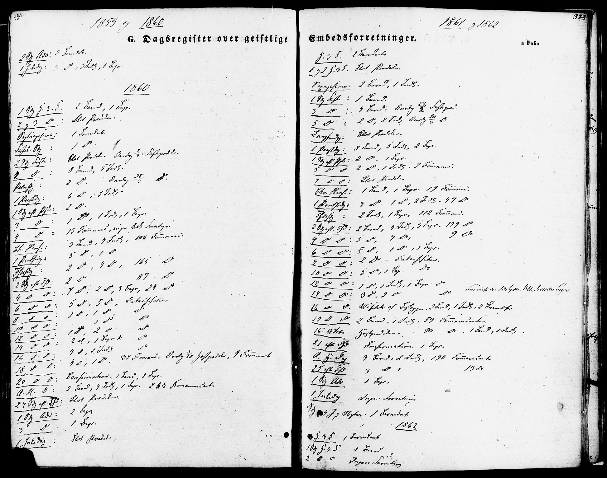 Strand sokneprestkontor, SAST/A-101828/H/Ha/Haa/L0007: Parish register (official) no. A 7, 1855-1881, p. 393