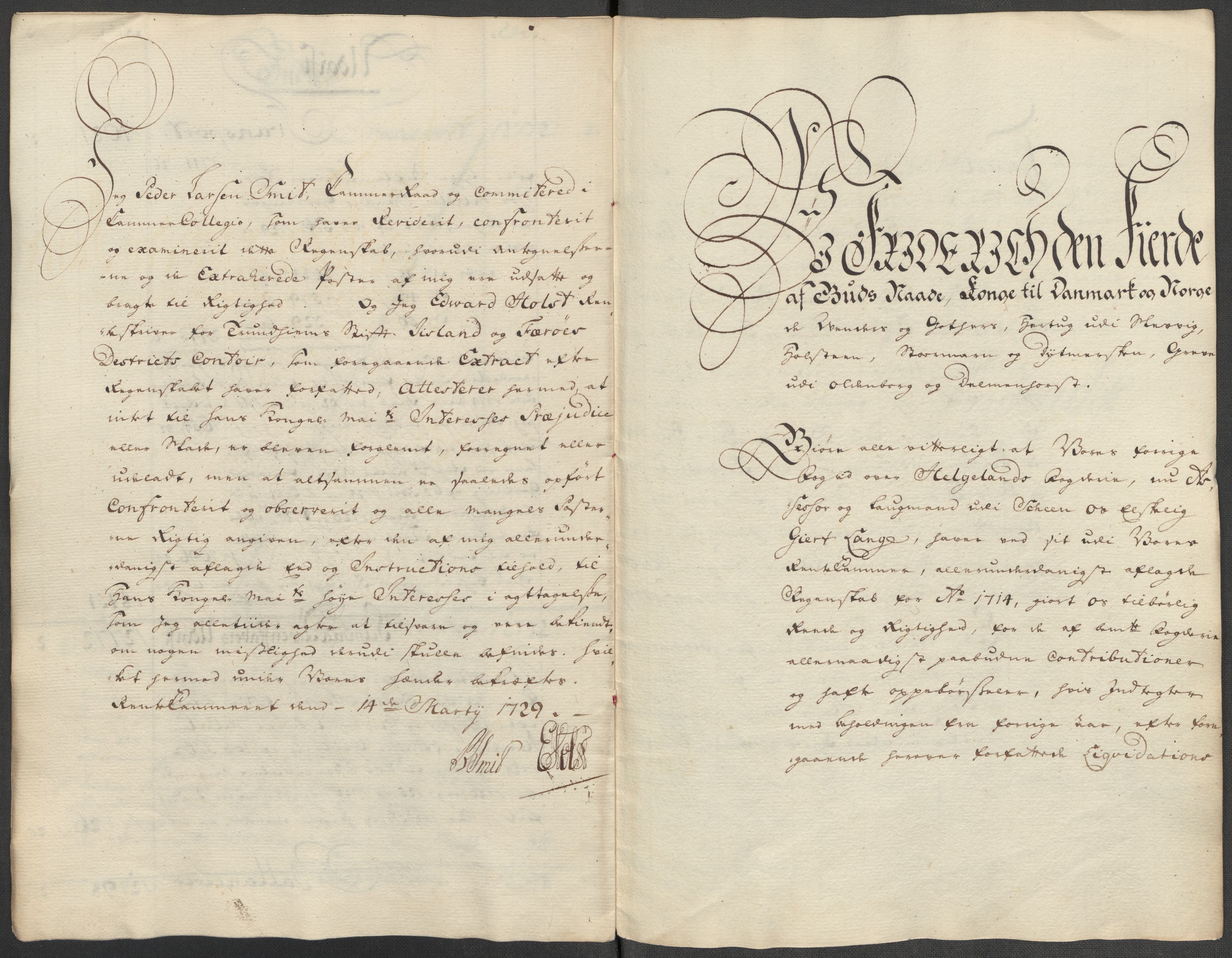 Rentekammeret inntil 1814, Reviderte regnskaper, Fogderegnskap, AV/RA-EA-4092/R65/L4513: Fogderegnskap Helgeland, 1714-1715, p. 18