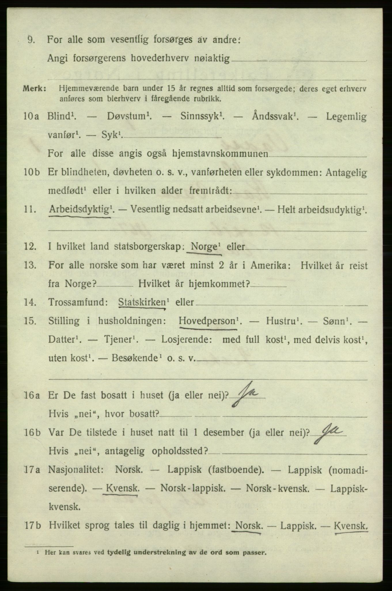 SATØ, 1920 census for Vadsø, 1920, p. 2196