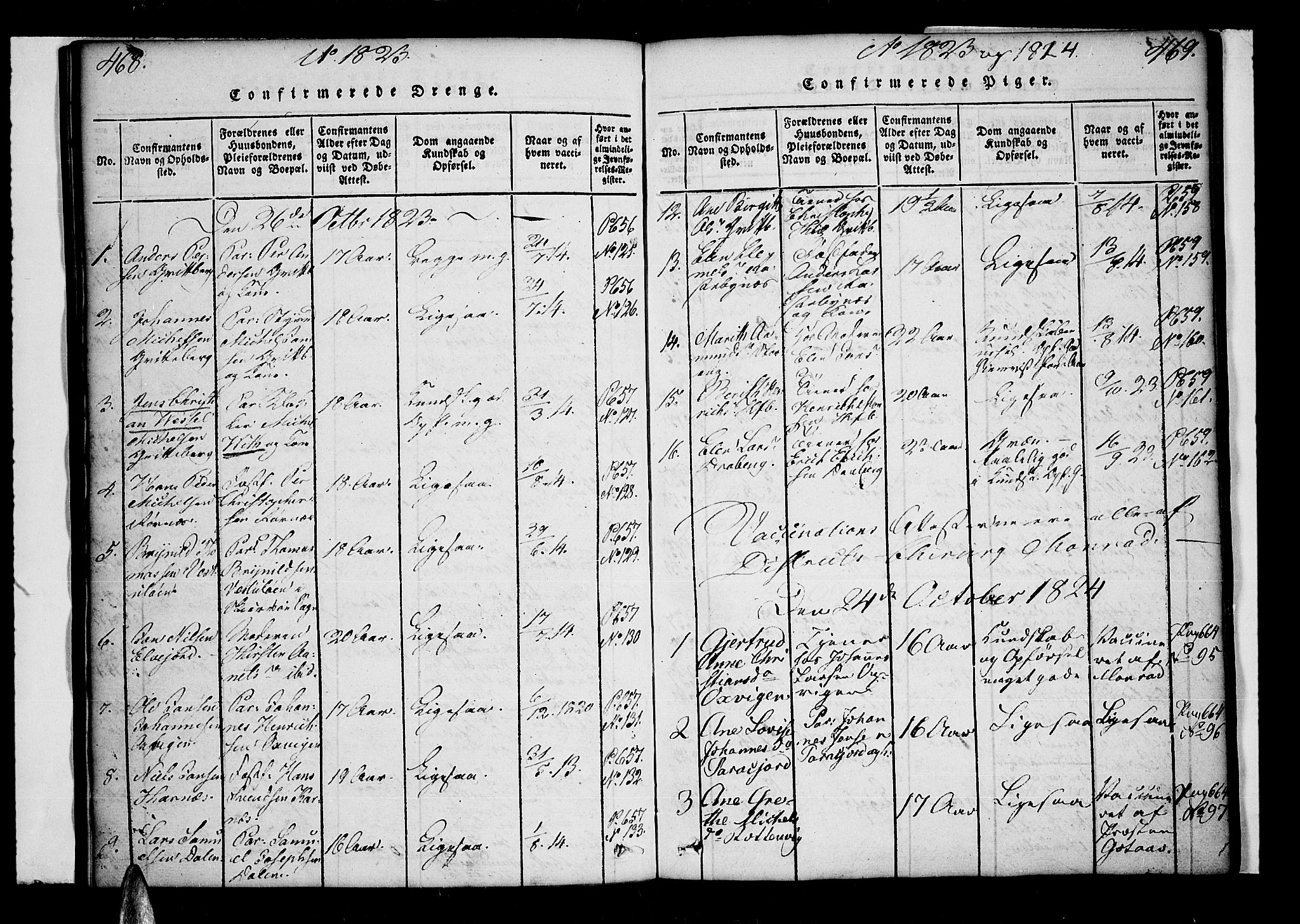 Lyngen sokneprestembete, AV/SATØ-S-1289/H/He/Hea/L0003kirke: Parish register (official) no. 3, 1822-1838, p. 468-469