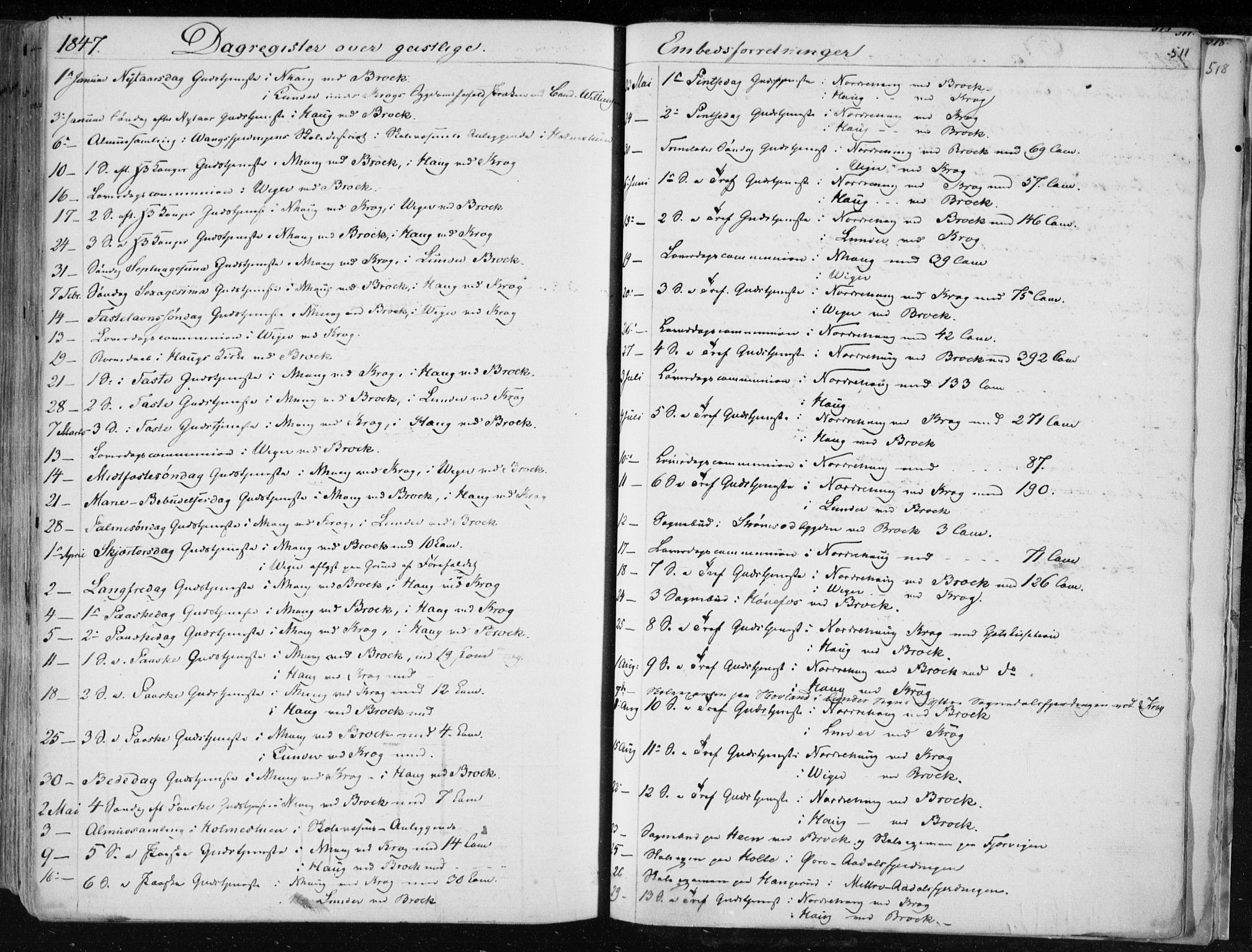 Norderhov kirkebøker, SAKO/A-237/F/Fa/L0010: Parish register (official) no. 10, 1837-1847, p. 511