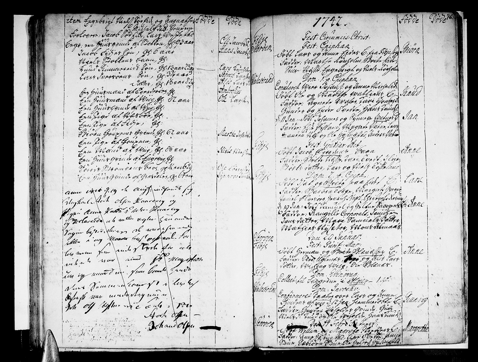 Stord sokneprestembete, AV/SAB-A-78201/H/Haa: Parish register (official) no. A 1, 1725-1744, p. 76