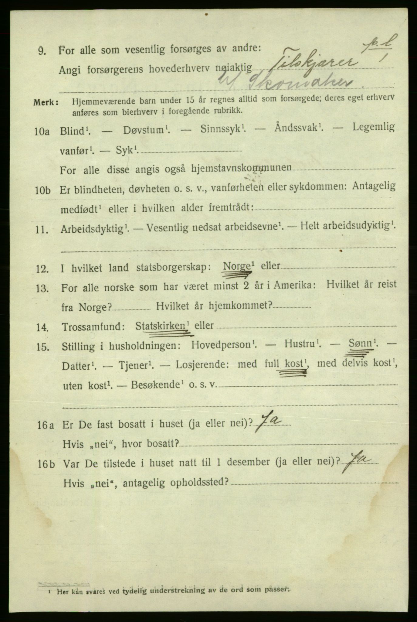 SAO, 1920 census for Fredrikshald, 1920, p. 13781