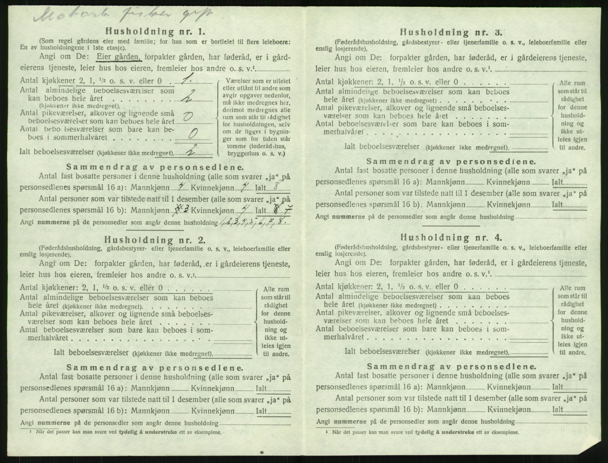 SAT, 1920 census for Borge, 1920, p. 1046