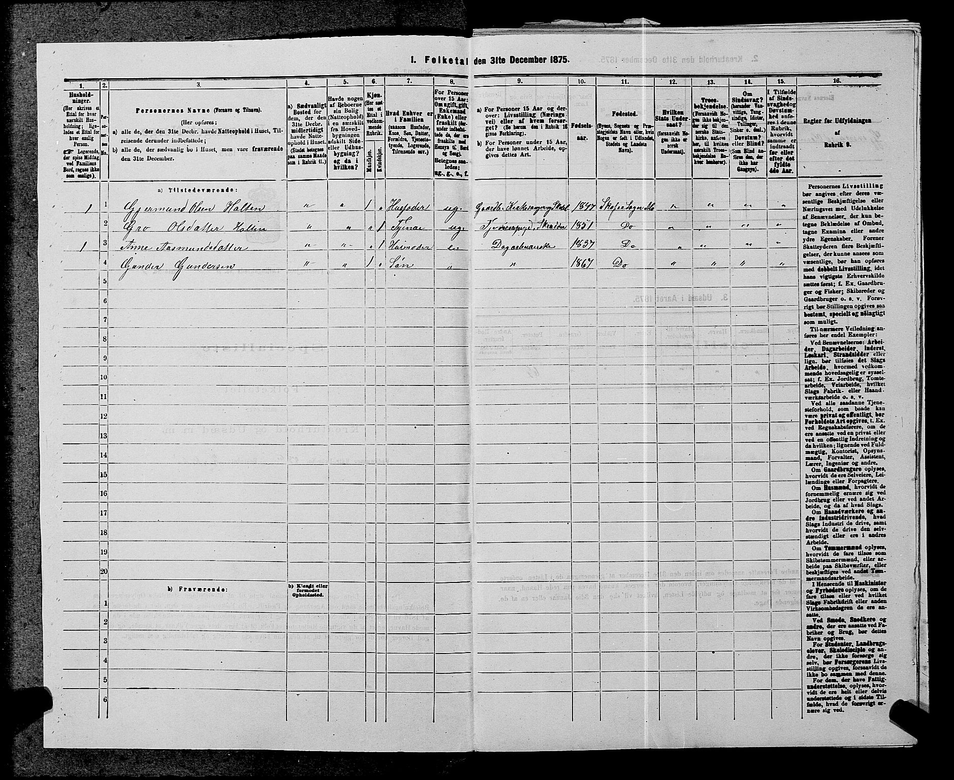 SAKO, 1875 census for 0832P Mo, 1875, p. 445