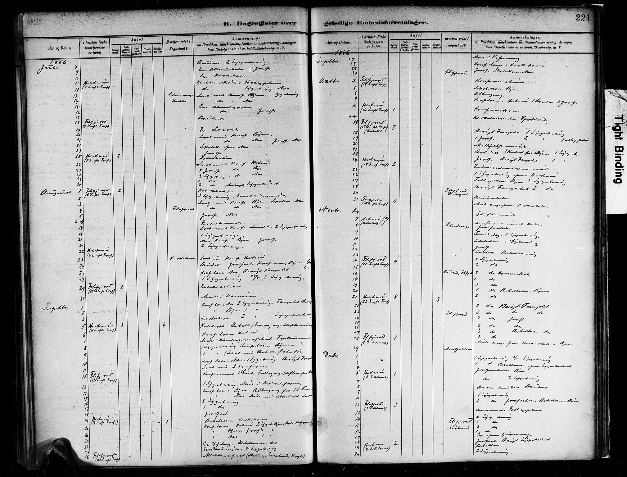 Flekkefjord sokneprestkontor, SAK/1111-0012/F/Fa/Faa/L0001: Parish register (official) no. A 1, 1885-1900, p. 221