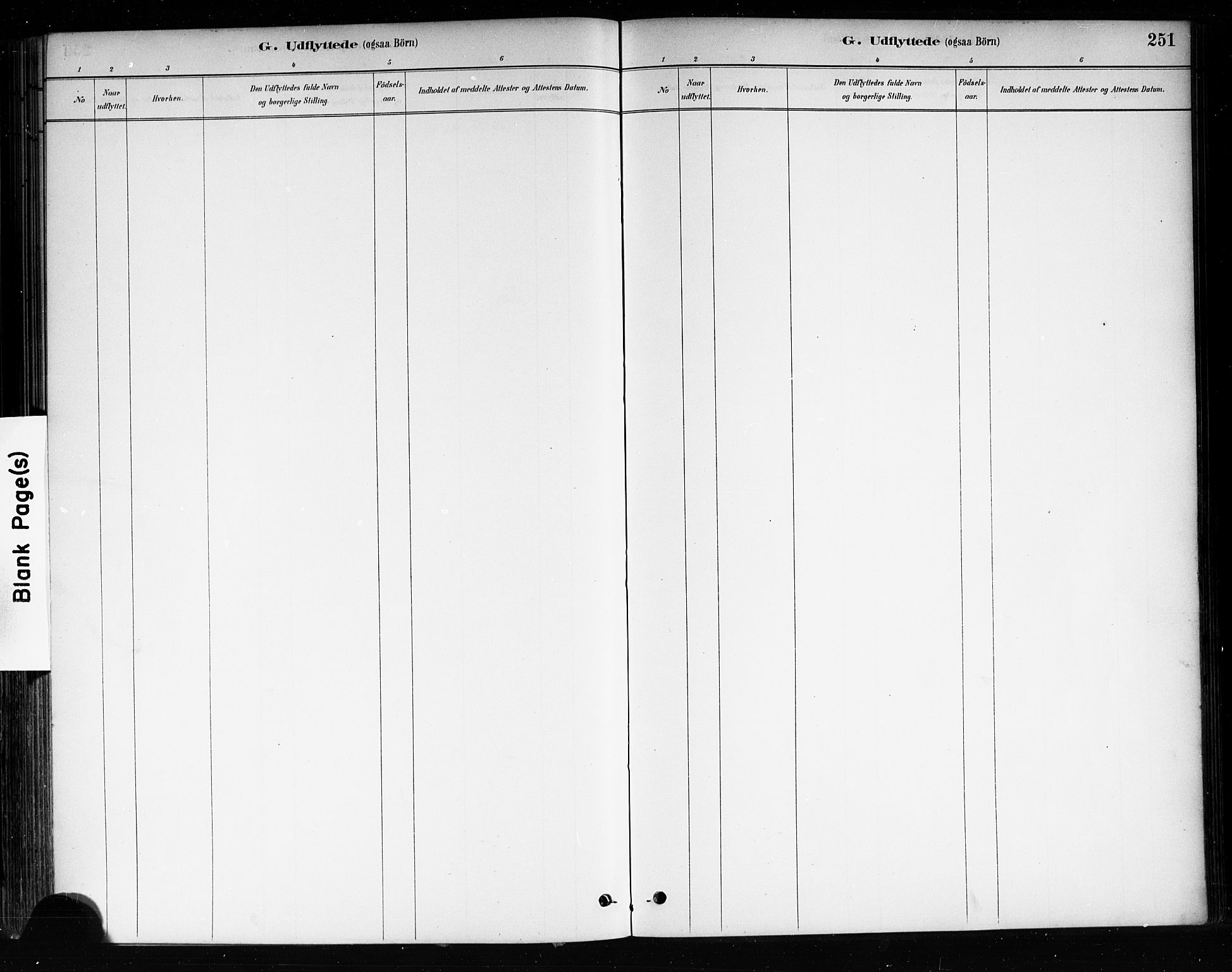 Brevik kirkebøker, SAKO/A-255/F/Fa/L0007: Parish register (official) no. 7, 1882-1900, p. 251