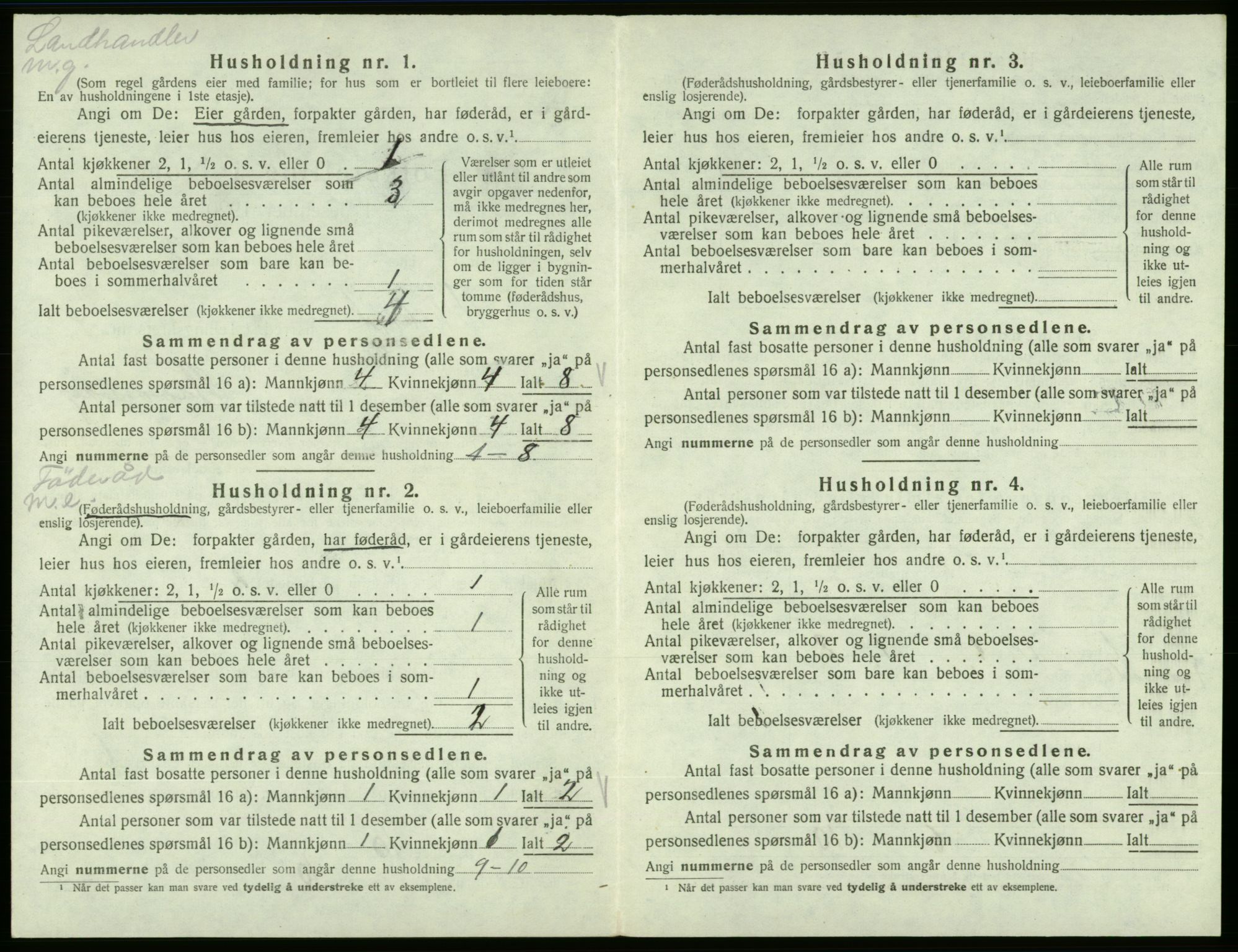 SAB, 1920 census for Vikebygd, 1920, p. 276