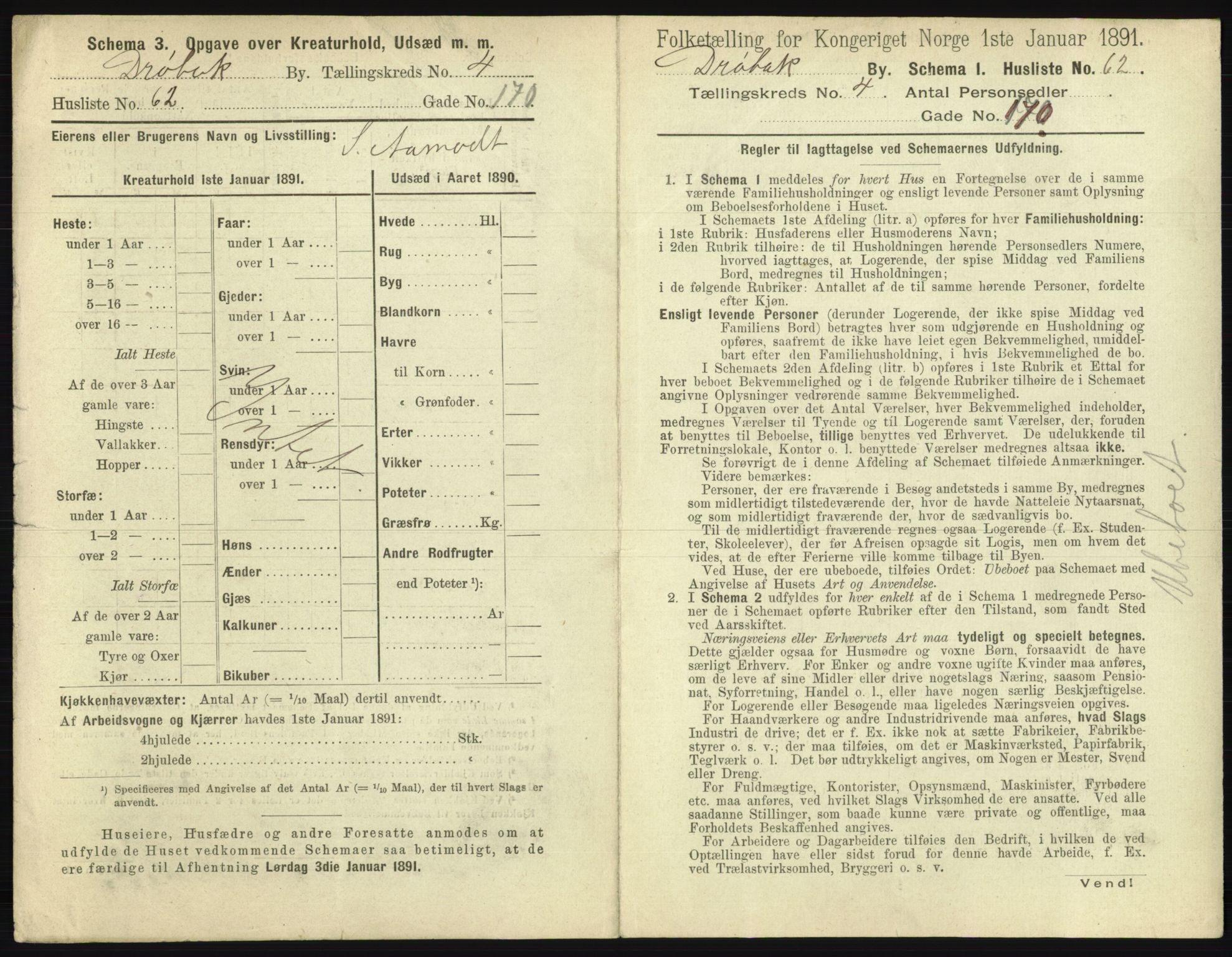 RA, 1891 census for 0203 Drøbak, 1891, p. 597