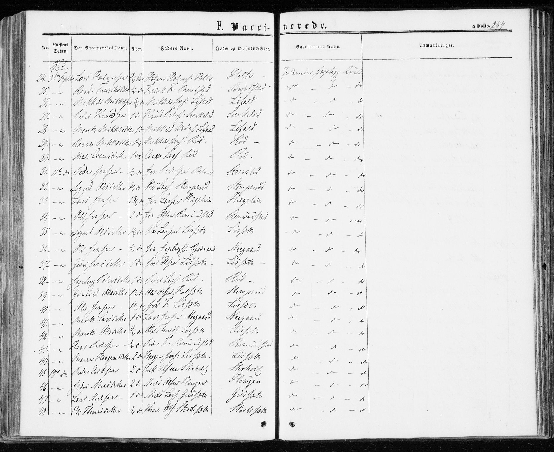 Ministerialprotokoller, klokkerbøker og fødselsregistre - Møre og Romsdal, AV/SAT-A-1454/598/L1067: Parish register (official) no. 598A01, 1858-1871, p. 254