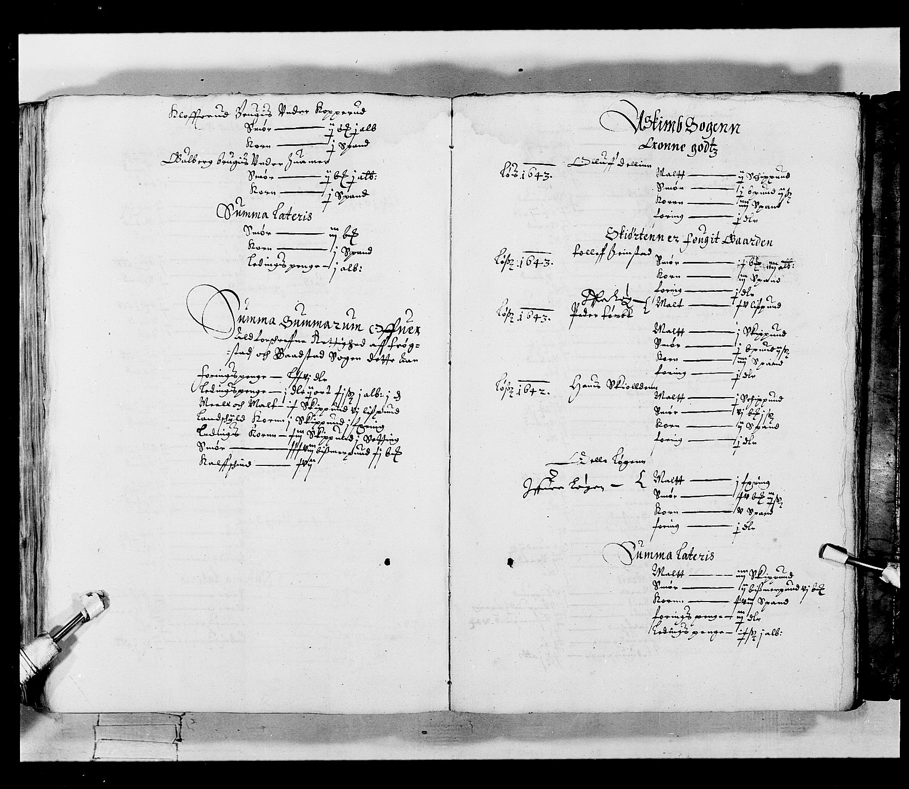 Stattholderembetet 1572-1771, AV/RA-EA-2870/Ek/L0019/0001: Jordebøker 1633-1658 / Jordebøker for Akershus len, 1642, p. 235