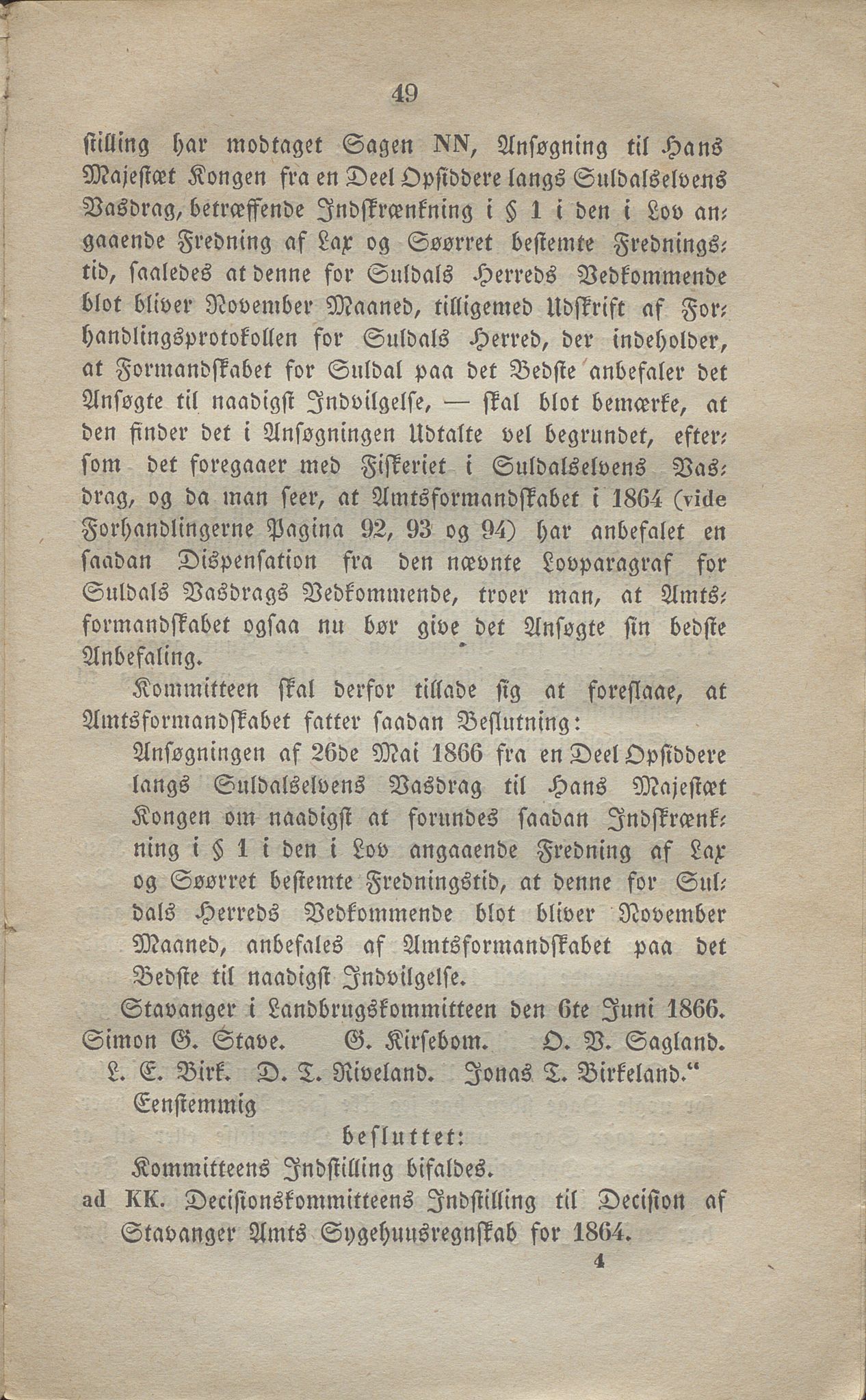 Rogaland fylkeskommune - Fylkesrådmannen , IKAR/A-900/A, 1865-1866, p. 322