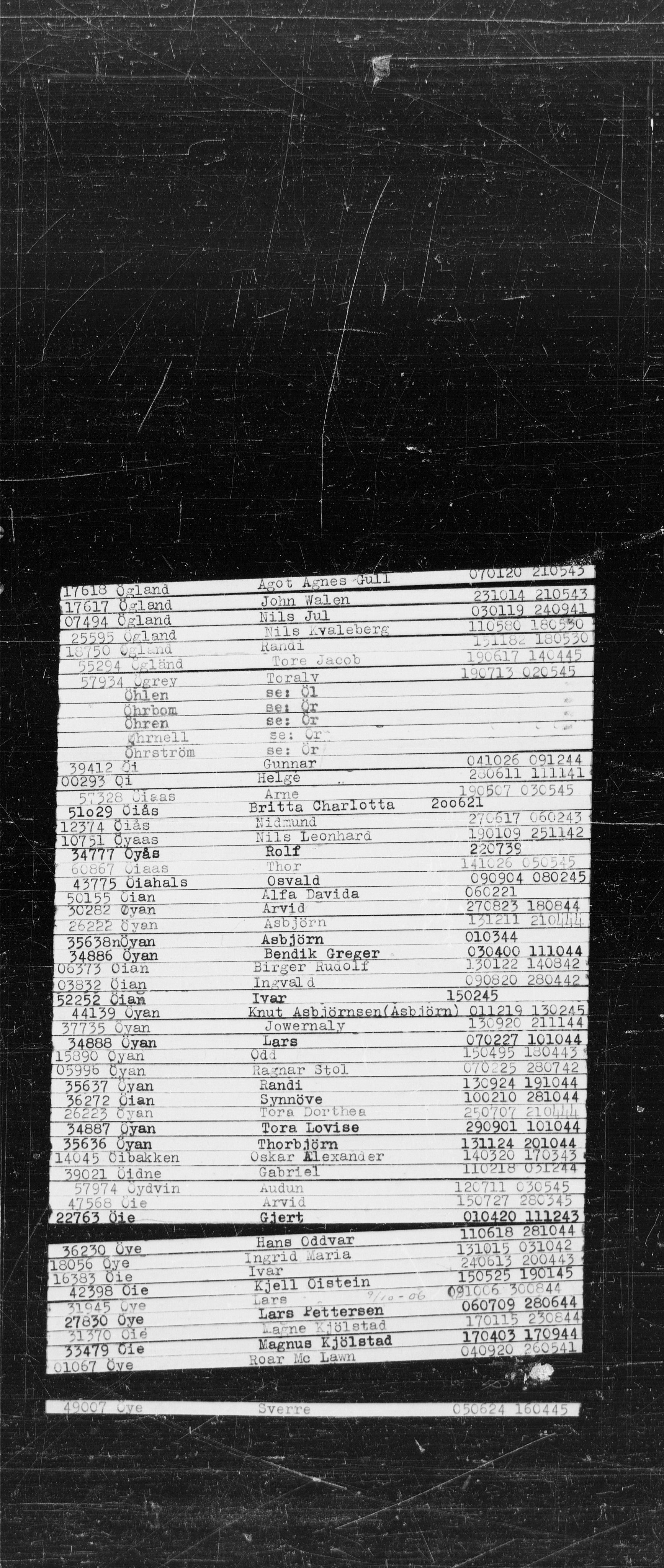 Den Kgl. Norske Legasjons Flyktningskontor, AV/RA-S-6753/V/Va/L0022: Kjesäterkartoteket.  Alfabetisk register, A-Å., 1940-1945, p. 942