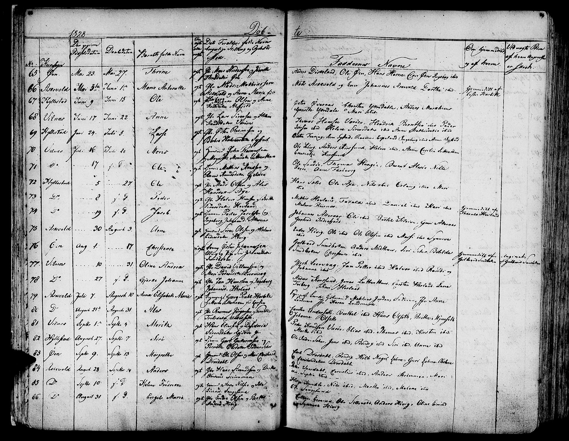 Askvoll sokneprestembete, AV/SAB-A-79501/H/Haa/Haaa/L0010: Parish register (official) no. A 10, 1821-1844, p. 58-59