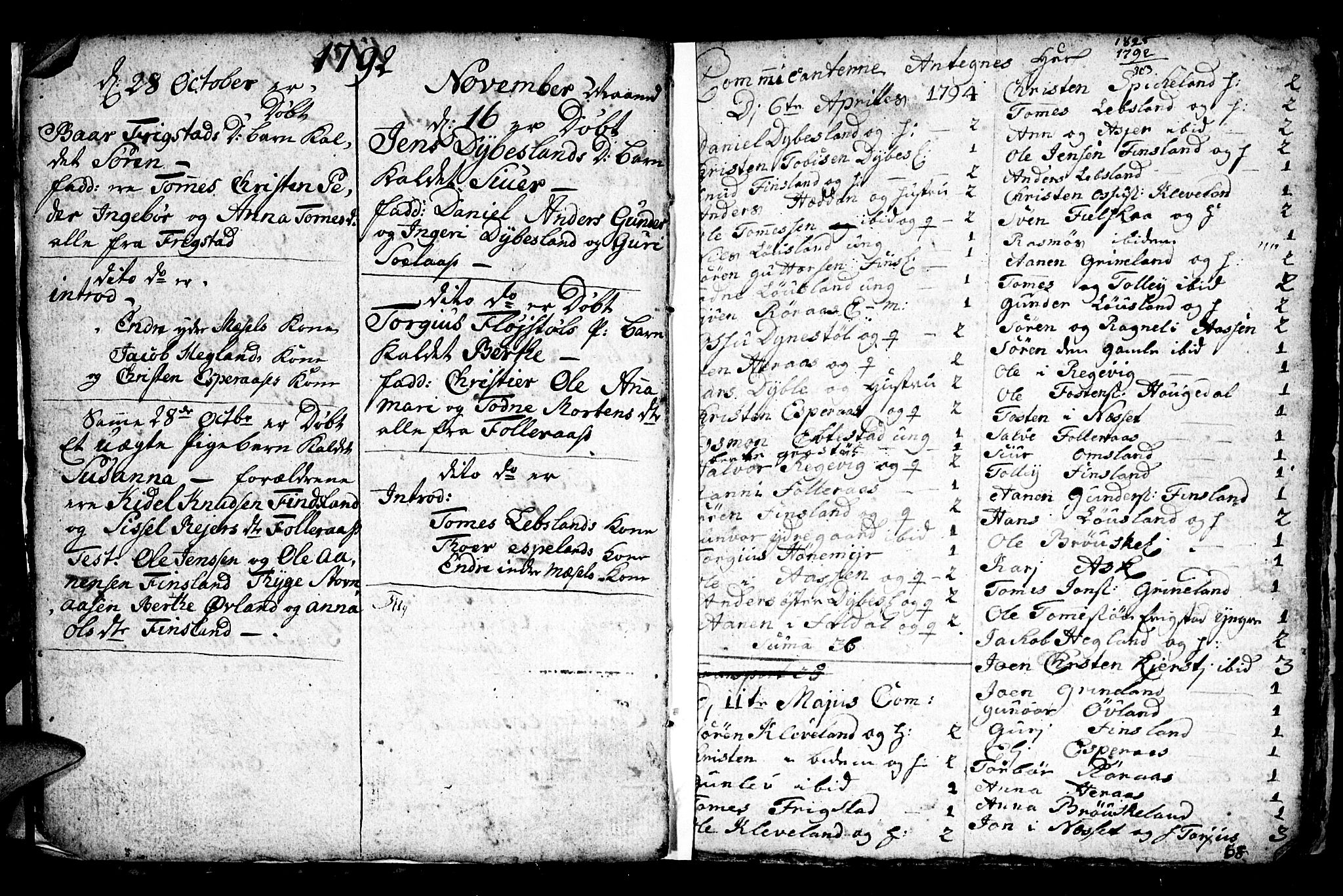 Bjelland sokneprestkontor, SAK/1111-0005/F/Fb/Fbb/L0002: Parish register (copy) no. B 2, 1790-1826, p. 6