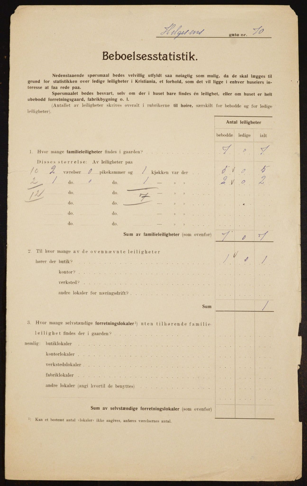 OBA, Municipal Census 1910 for Kristiania, 1910, p. 37789