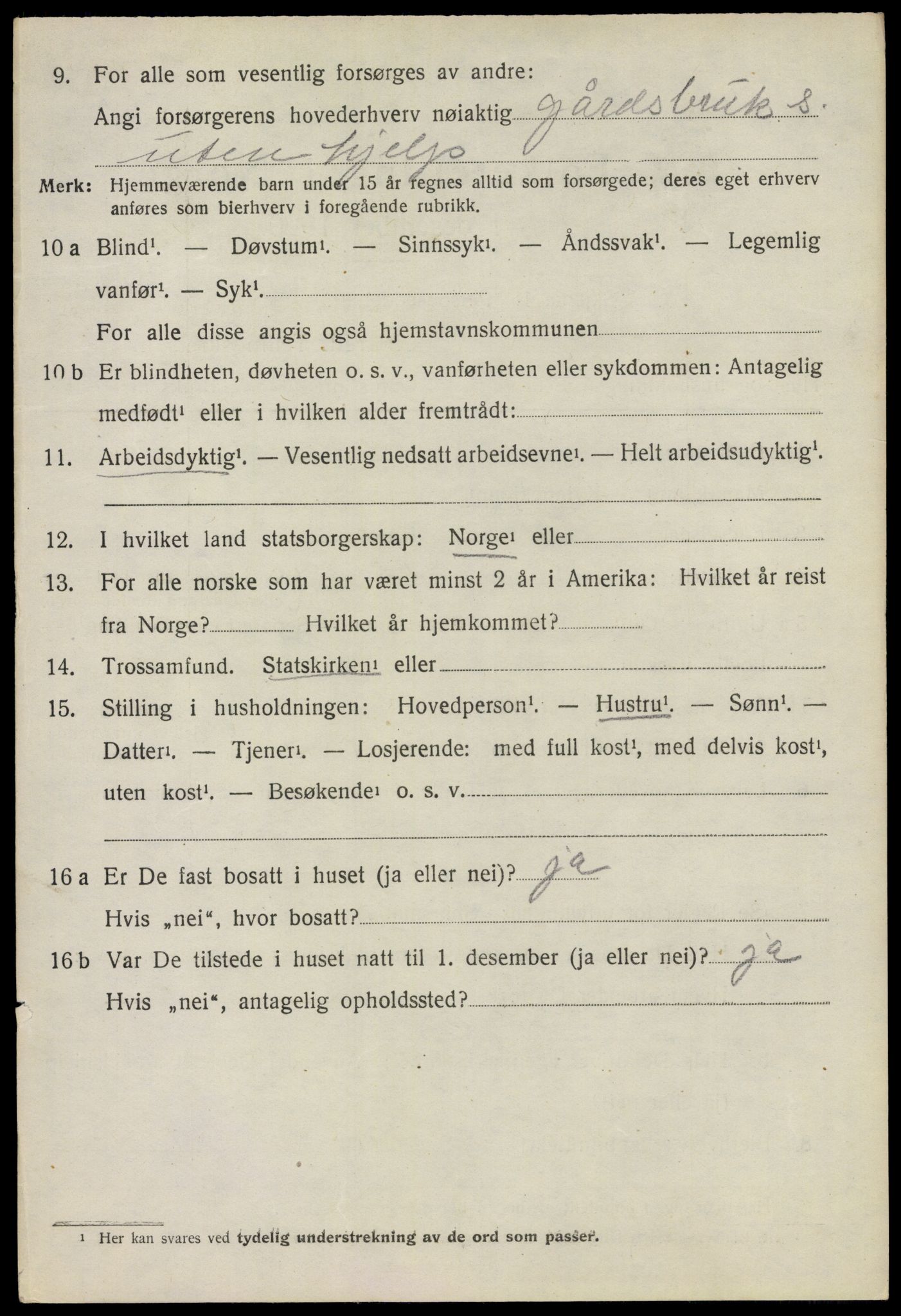 SAO, 1920 census for Høland, 1920, p. 9190