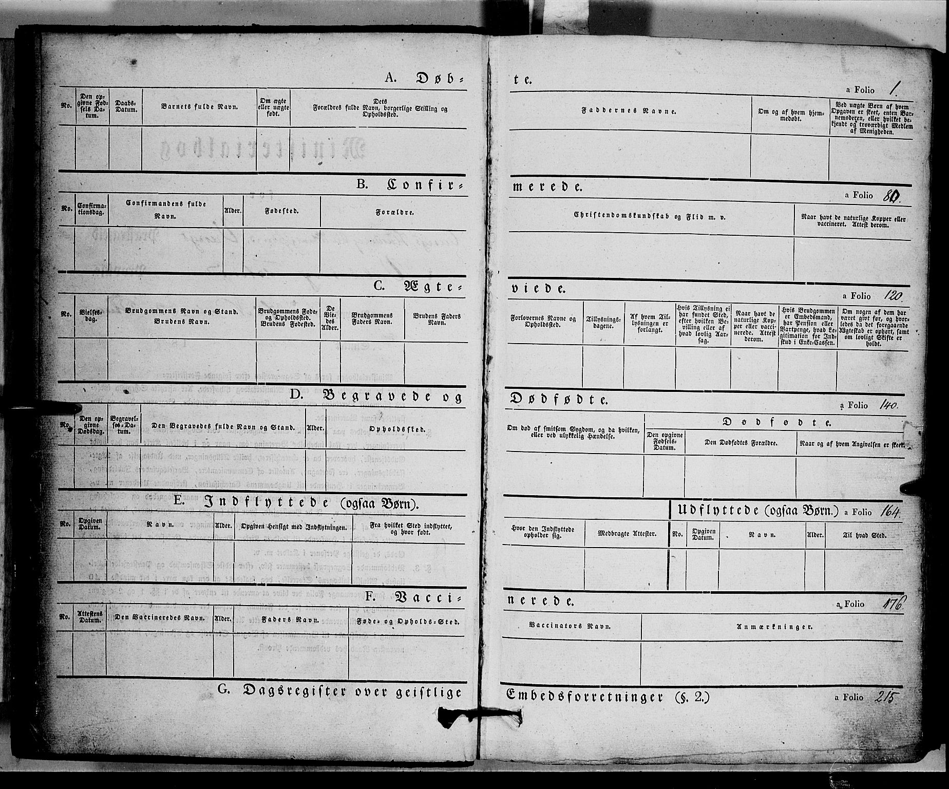 Vang prestekontor, Valdres, SAH/PREST-140/H/Ha/L0005: Parish register (official) no. 5, 1831-1845