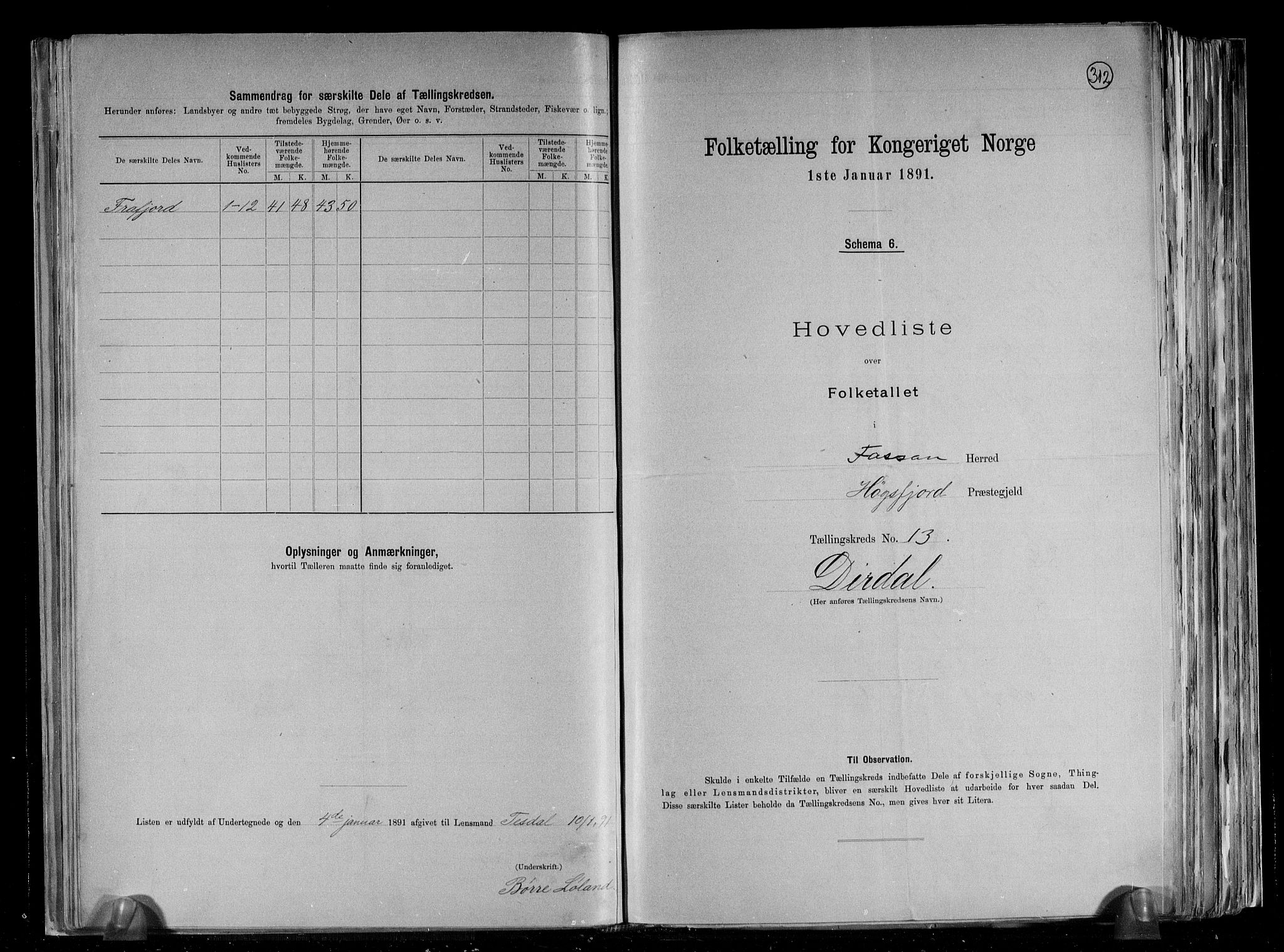 RA, 1891 census for 1129 Forsand, 1891, p. 28