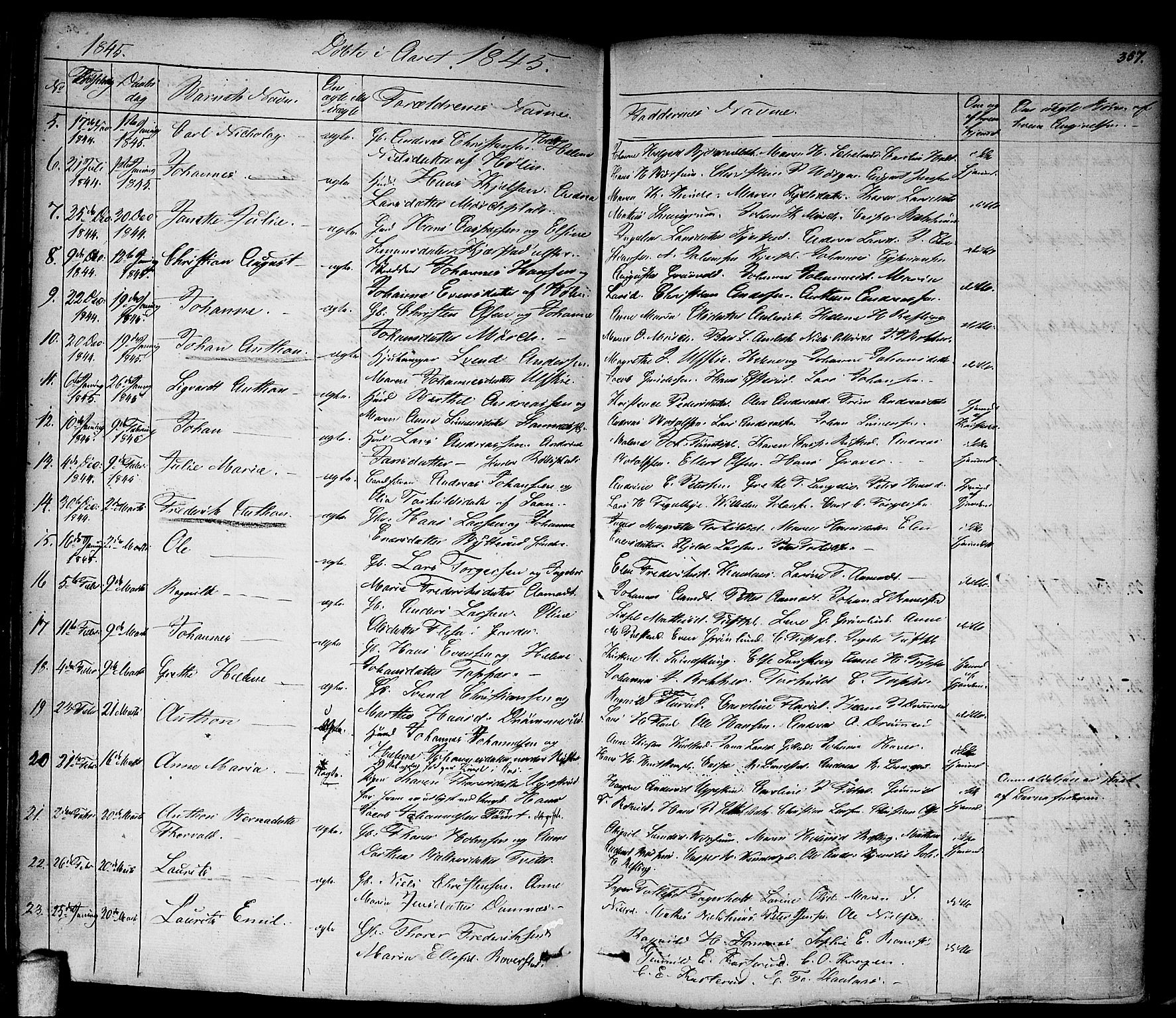 Vestby prestekontor Kirkebøker, AV/SAO-A-10893/F/Fa/L0006: Parish register (official) no. I 6, 1827-1849, p. 357