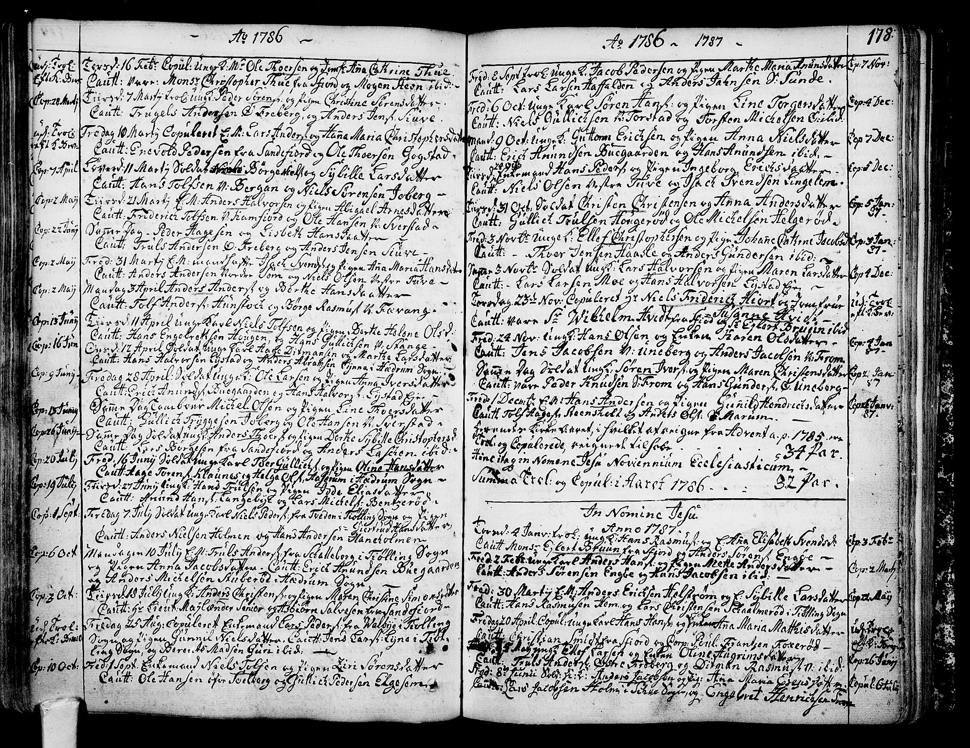 Sandar kirkebøker, SAKO/A-243/F/Fa/L0002: Parish register (official) no. 2, 1733-1788, p. 178