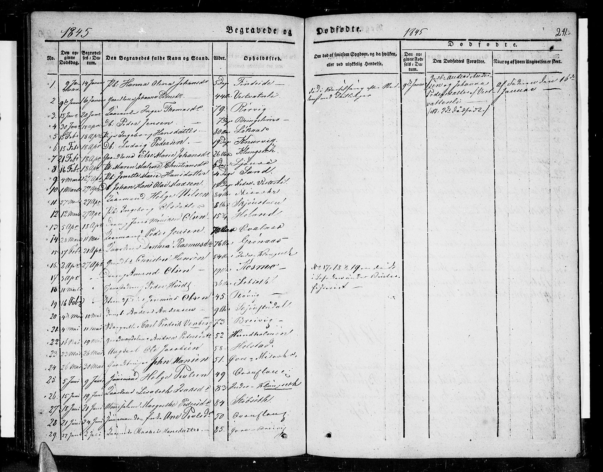 Ministerialprotokoller, klokkerbøker og fødselsregistre - Nordland, SAT/A-1459/852/L0737: Parish register (official) no. 852A07, 1833-1849, p. 241