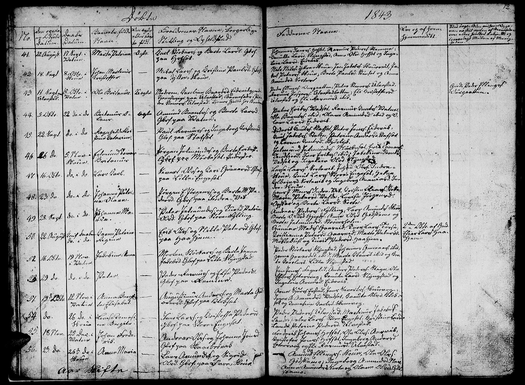 Ministerialprotokoller, klokkerbøker og fødselsregistre - Møre og Romsdal, AV/SAT-A-1454/524/L0362: Parish register (copy) no. 524C03, 1840-1854, p. 12