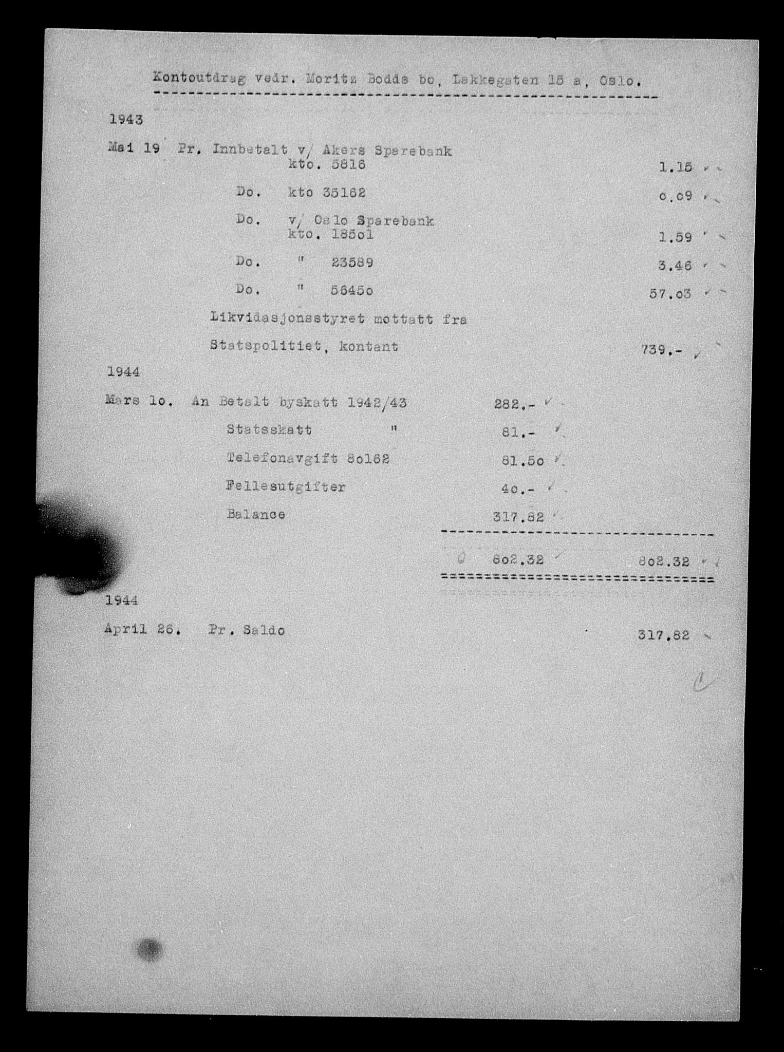 Justisdepartementet, Tilbakeføringskontoret for inndratte formuer, AV/RA-S-1564/H/Hc/Hcc/L0927: --, 1945-1947, p. 73