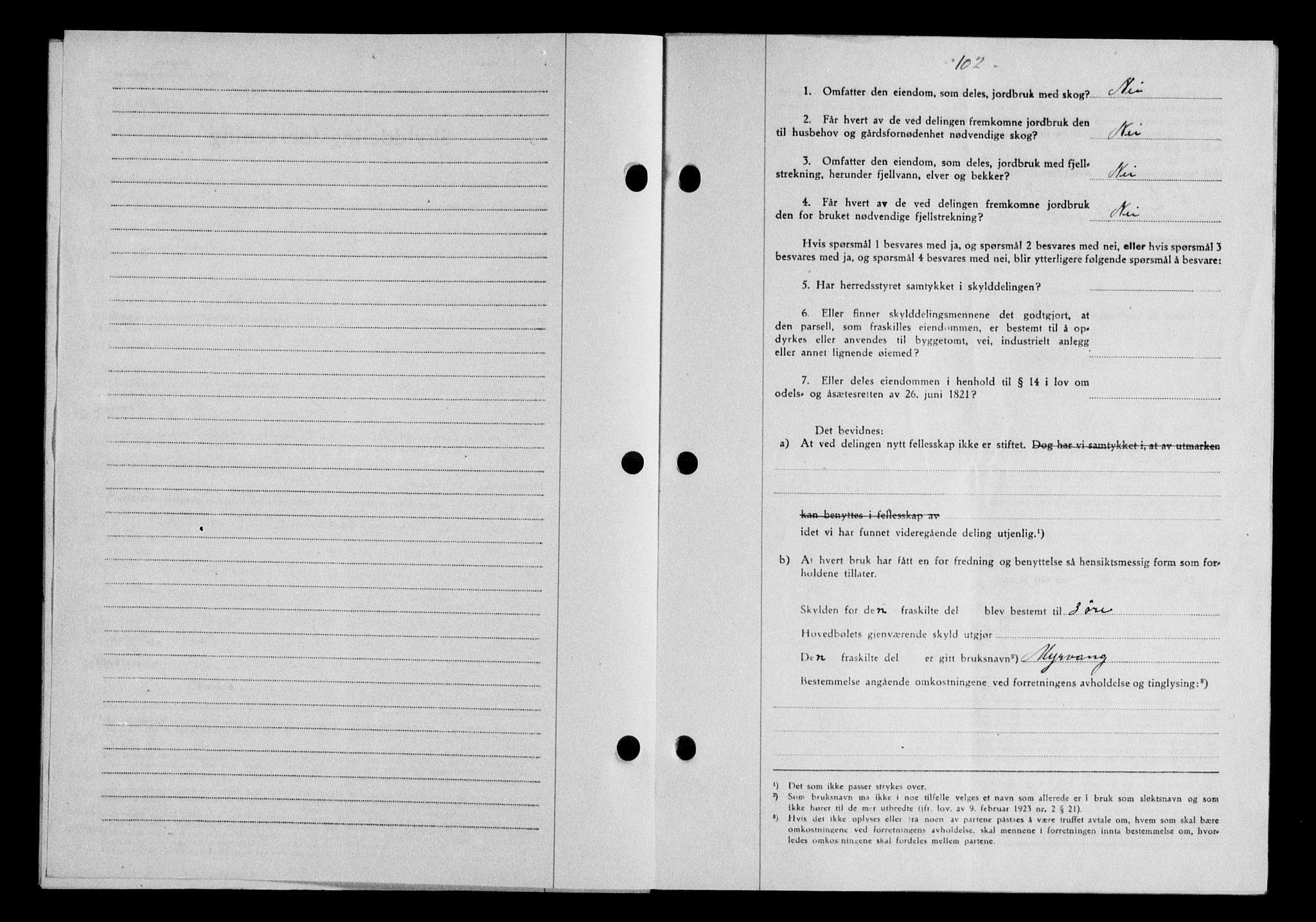 Gauldal sorenskriveri, SAT/A-0014/1/2/2C/L0058: Mortgage book no. 63, 1944-1945, Diary no: : 815/1944