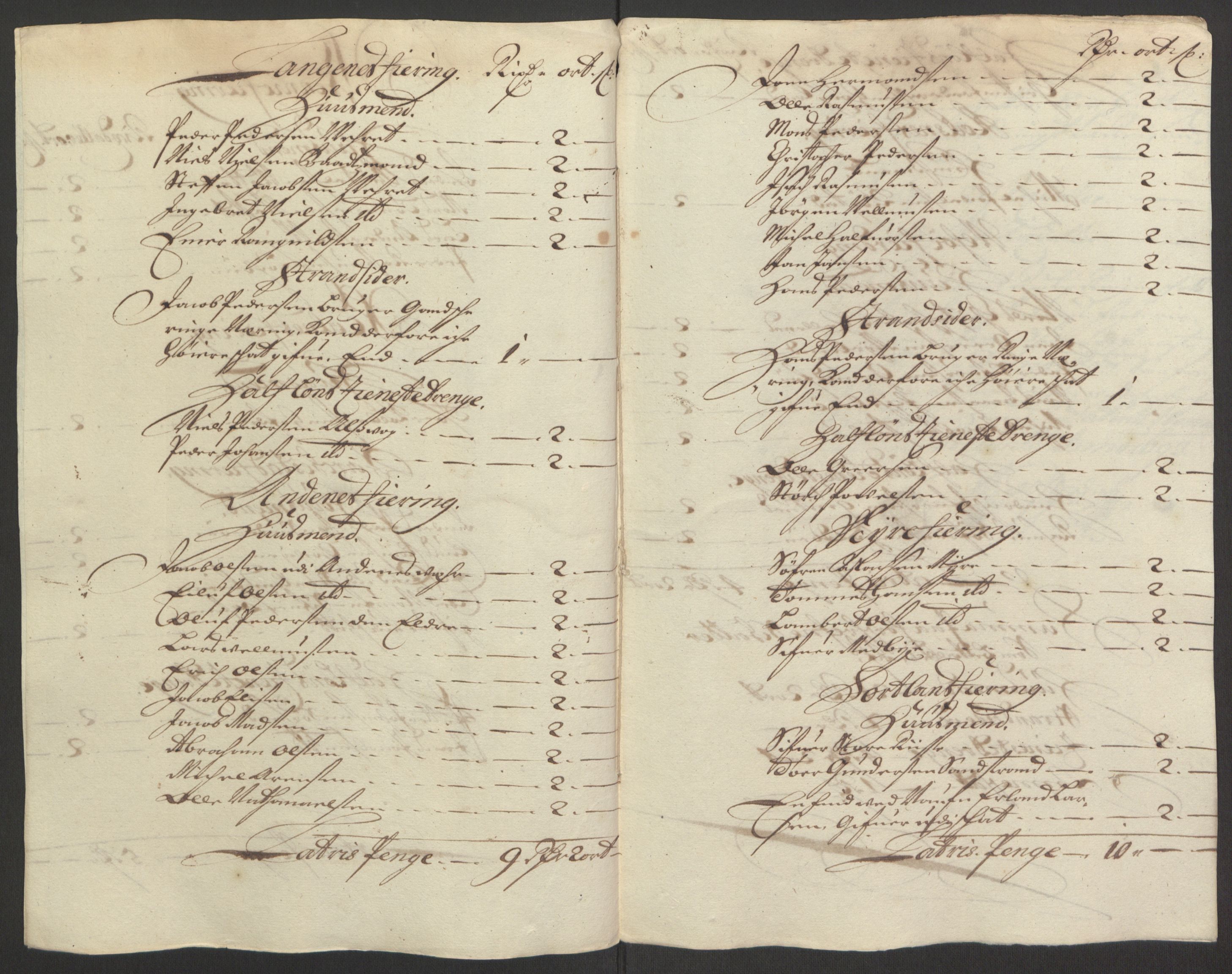 Rentekammeret inntil 1814, Reviderte regnskaper, Fogderegnskap, RA/EA-4092/R67/L4676: Fogderegnskap Vesterålen, Andenes og Lofoten, 1691-1693, p. 264
