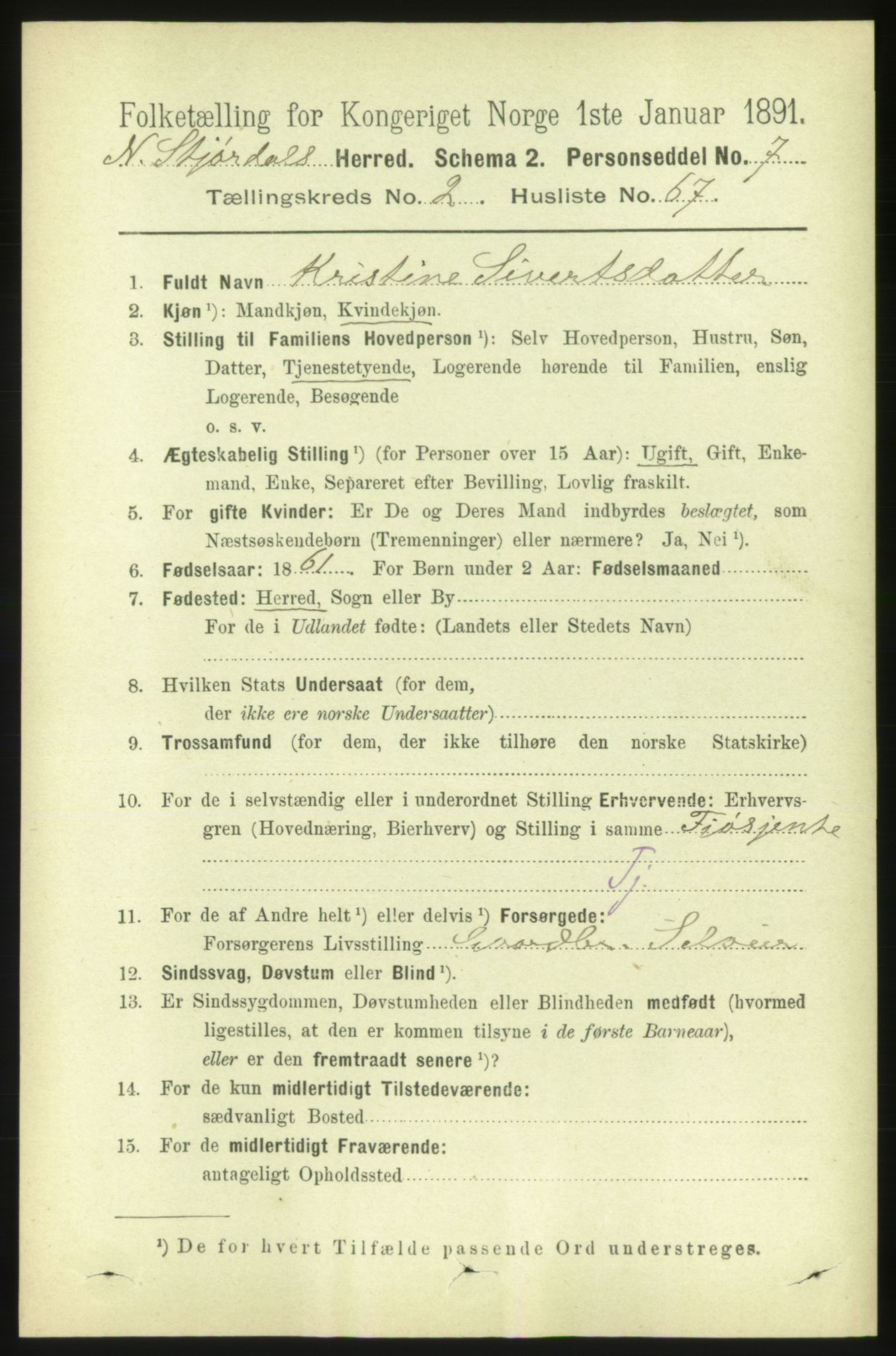 RA, 1891 census for 1714 Nedre Stjørdal, 1891, p. 865