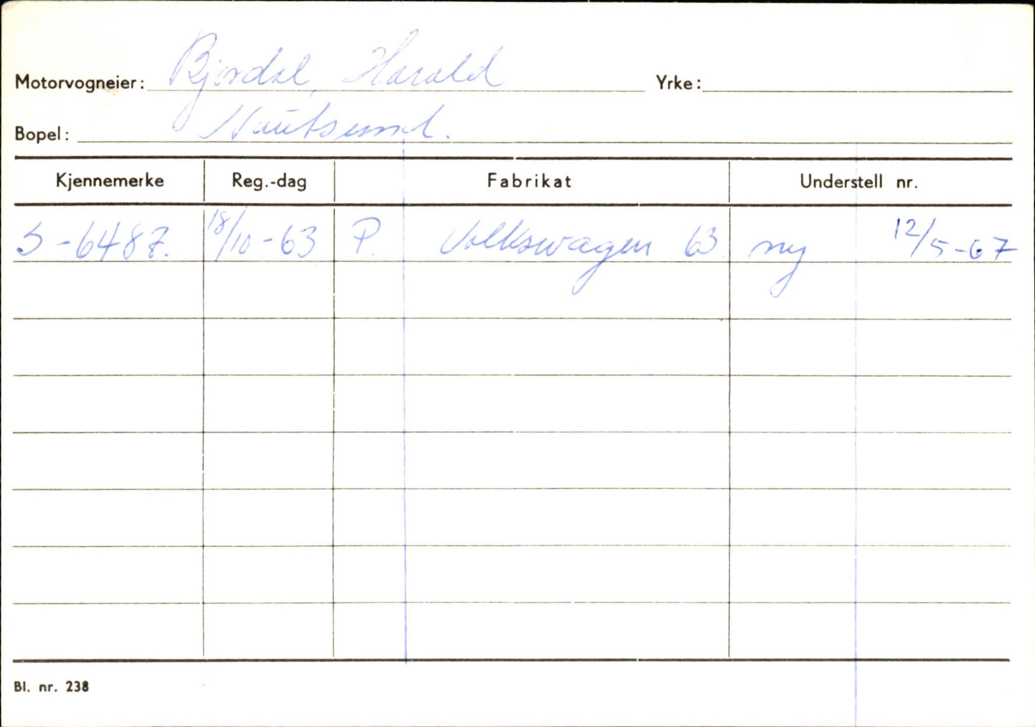 Statens vegvesen, Sogn og Fjordane vegkontor, AV/SAB-A-5301/4/F/L0125: Eigarregister Sogndal V-Å. Aurland A-Å. Fjaler A-N, 1945-1975, p. 1430