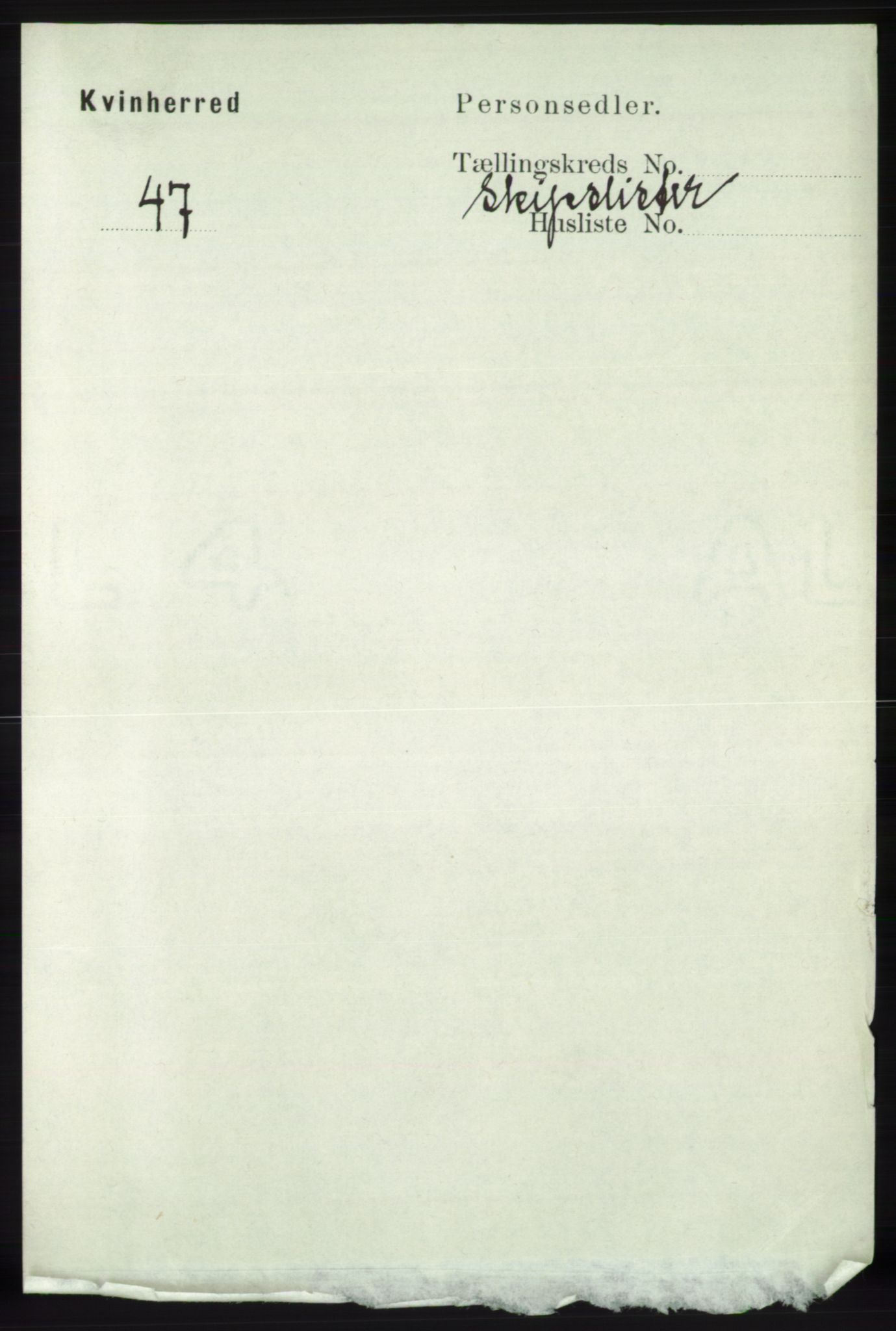 RA, 1891 census for 1224 Kvinnherad, 1891, p. 5803