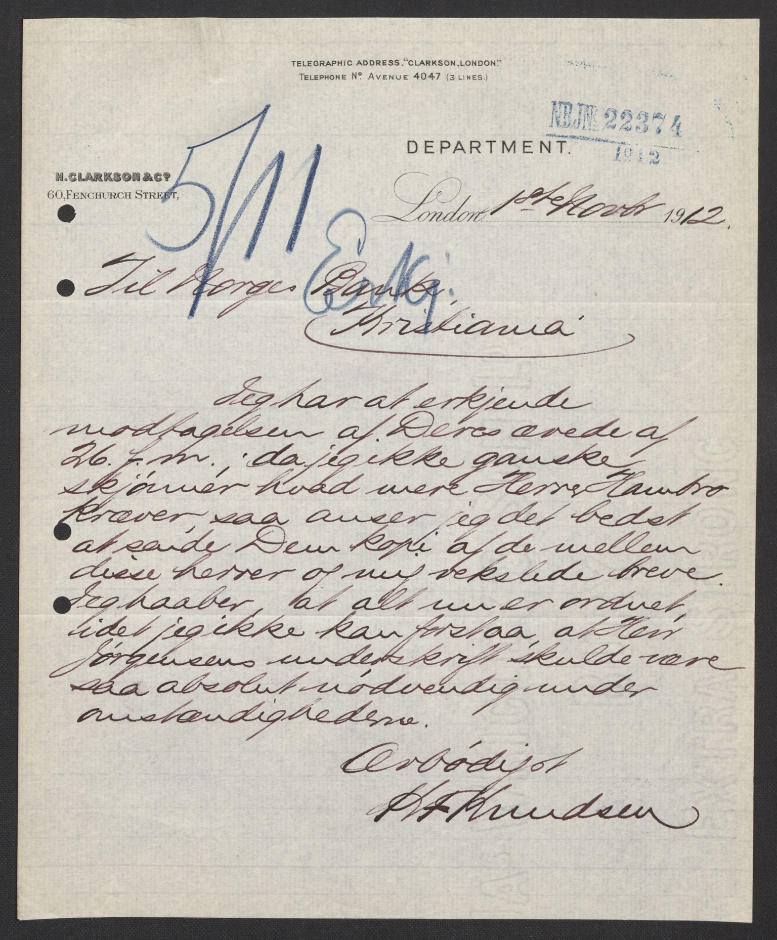 Norges Bank, Direksjonsarkivet I, AV/RA-S-3160/E/L0032: Hovedsetet, 1821-1921, p. 27
